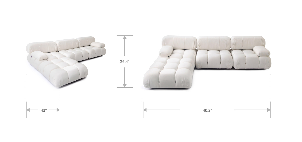 Mario Bellini Modular Sunbrella® Outdoor Sofa - Configuration B