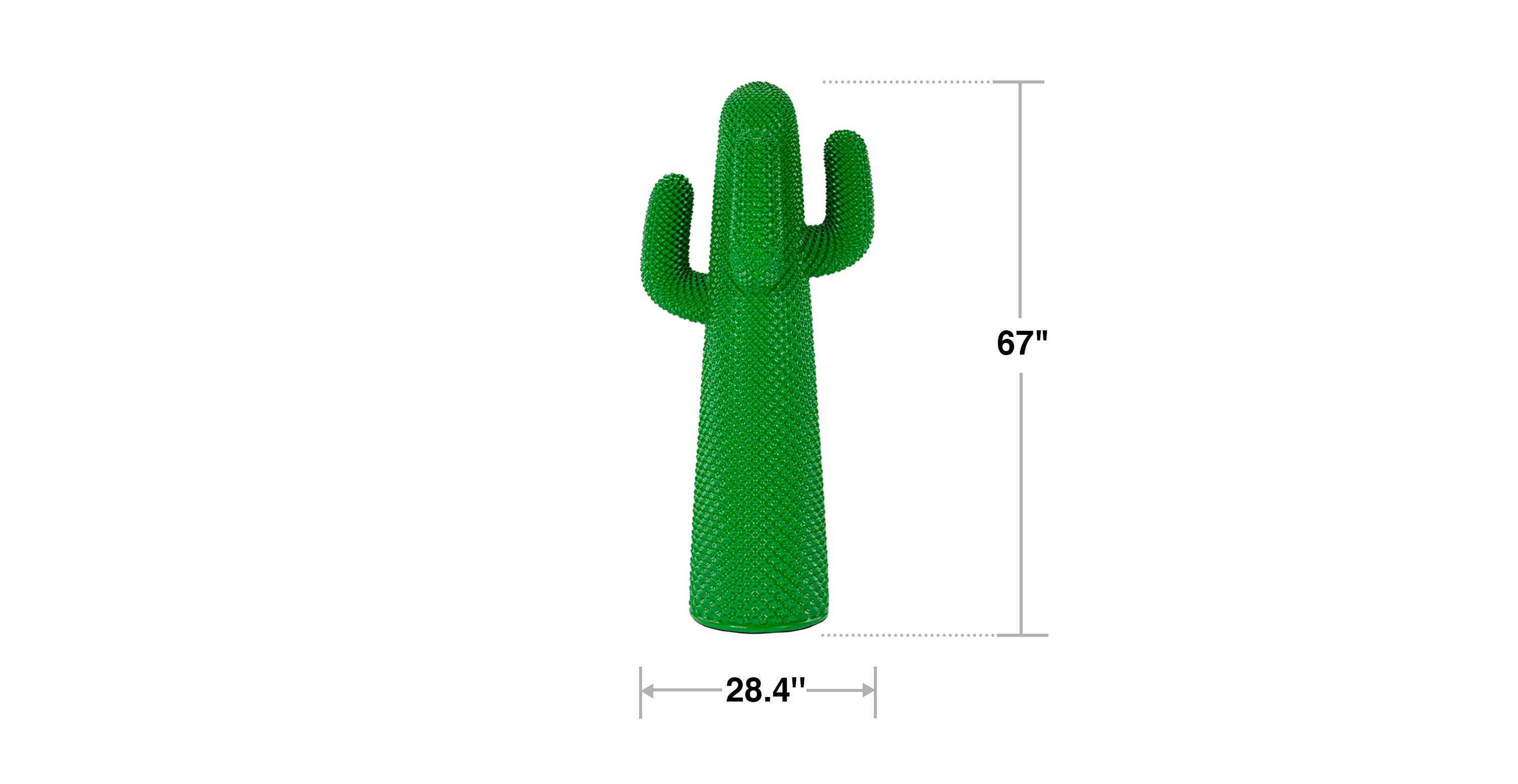 Mello Green Sculptural Cactus Coat Rack