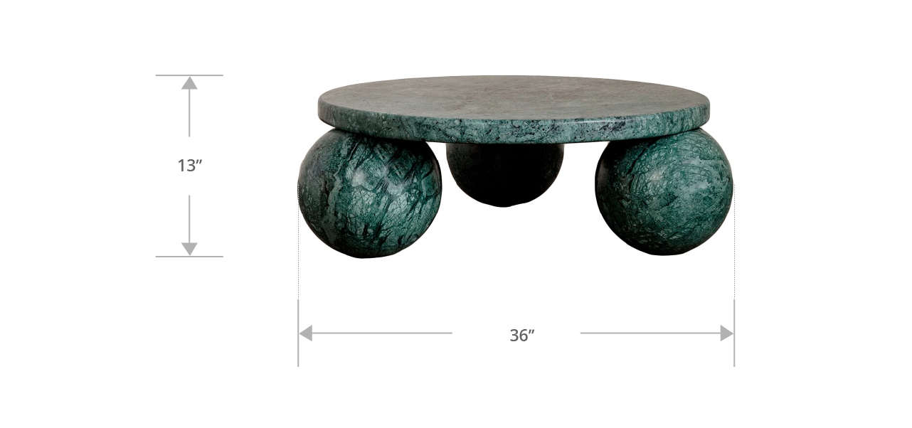 morrow round marble coffee table