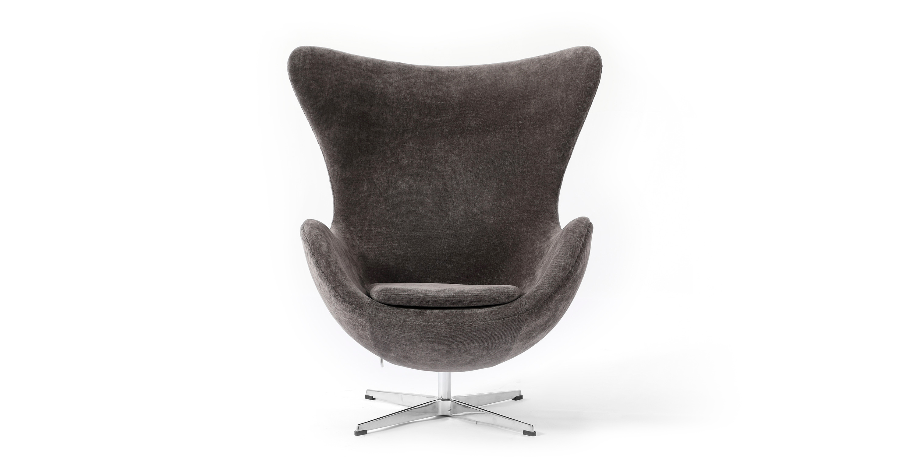 Egg Chair - Arne Jacobsen - Chenille Dark Gray