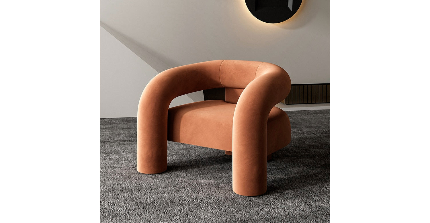 Nova Barrel Upholstered Armchair -  Sienna