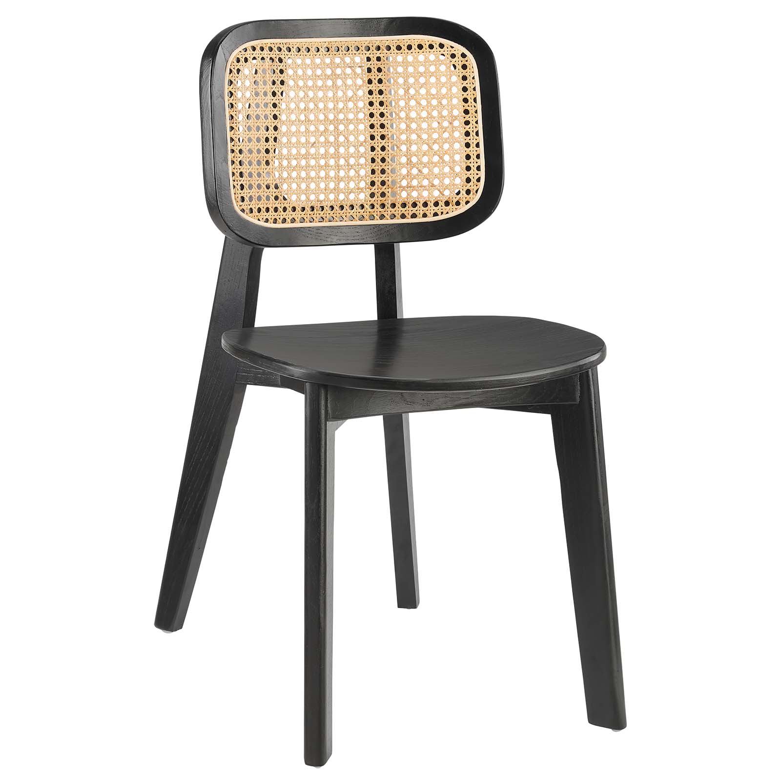 Habitat Wood Dining Side Chair -  Wood Black