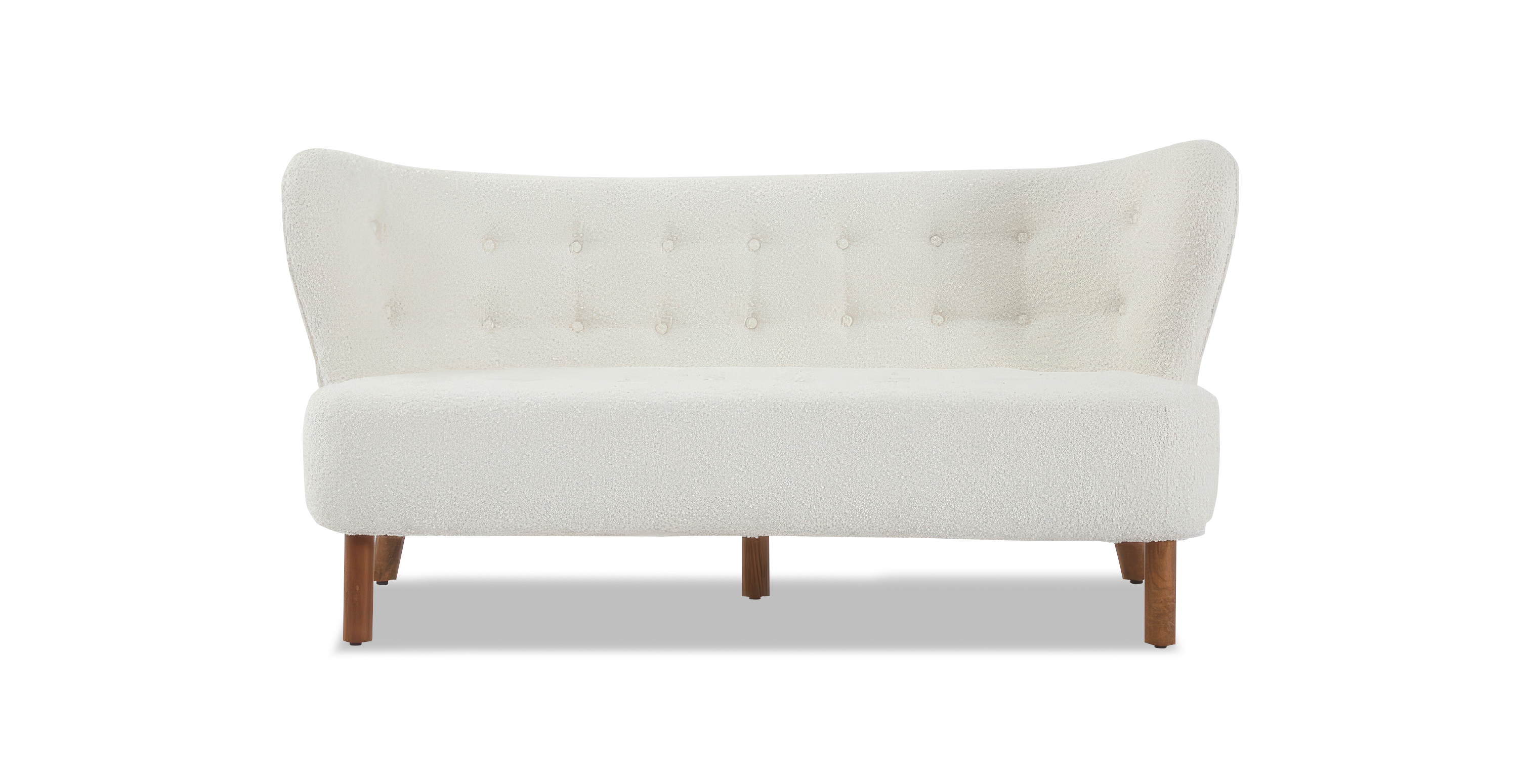 Little Sherpa 2 Seater Plush Loveseat -  Faux Sheepskin