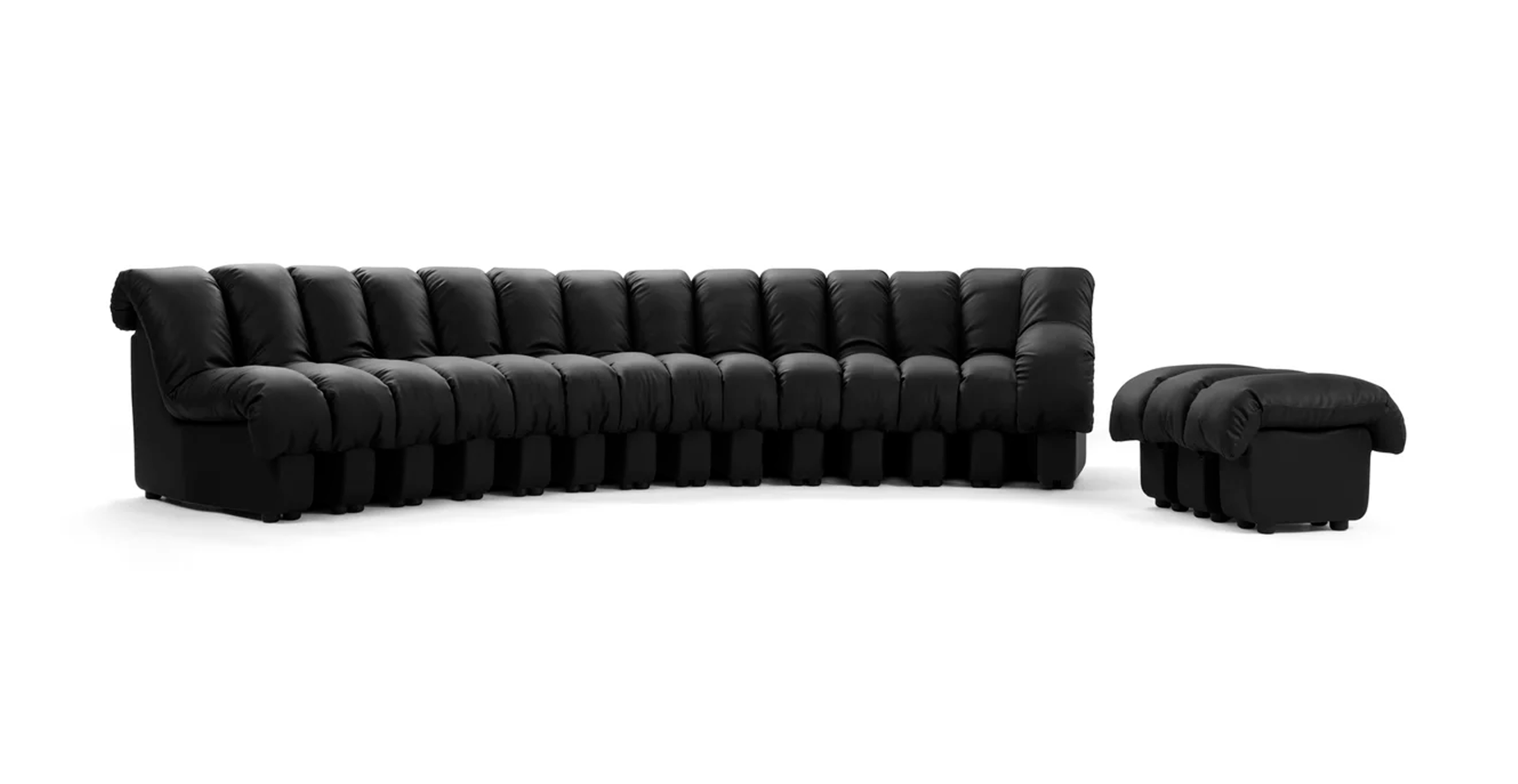 DS 600 Sofa - Non-Stop De Sede Configuration A -  Leather Black