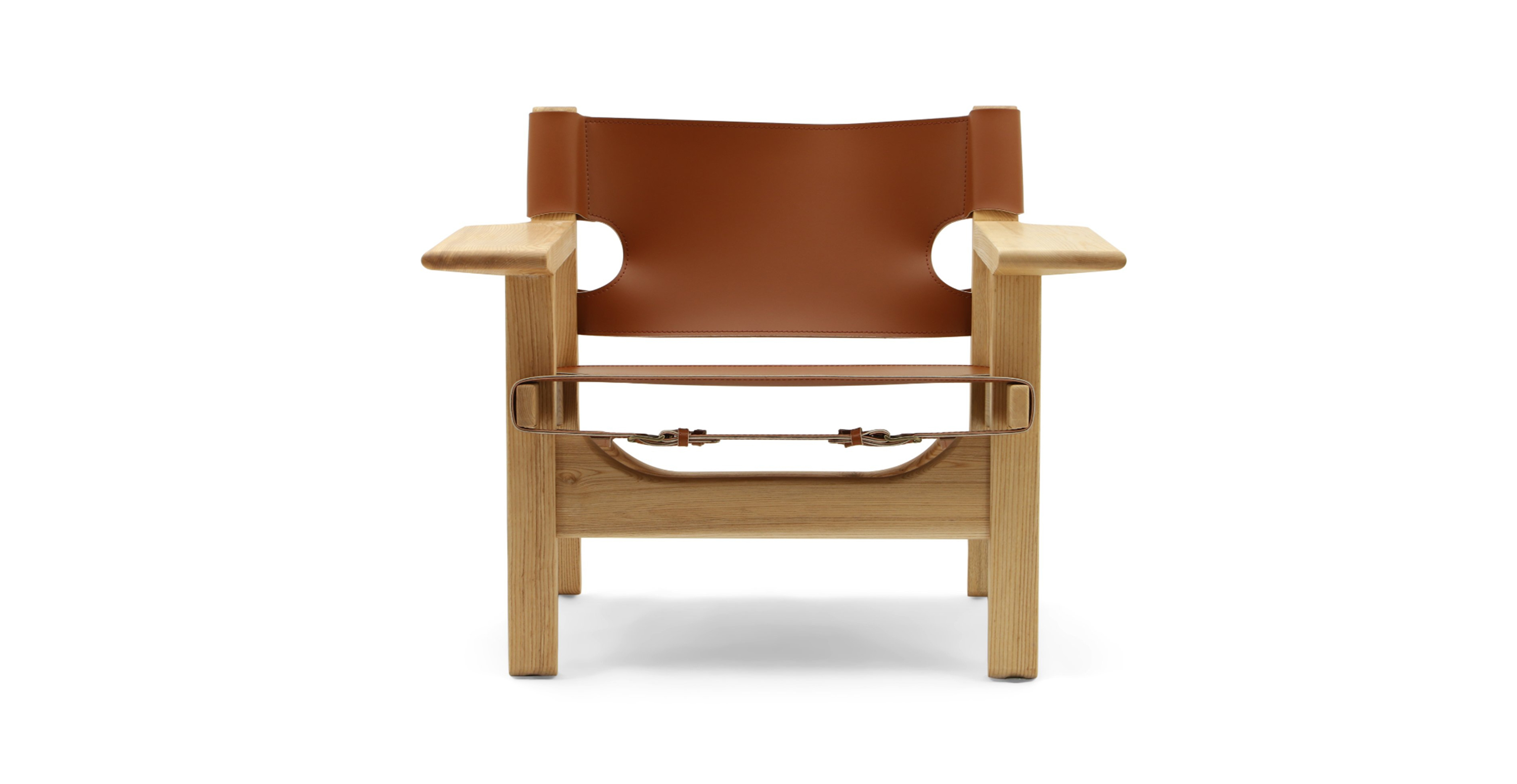 Mid Century Spanish Chair - Leather Brown