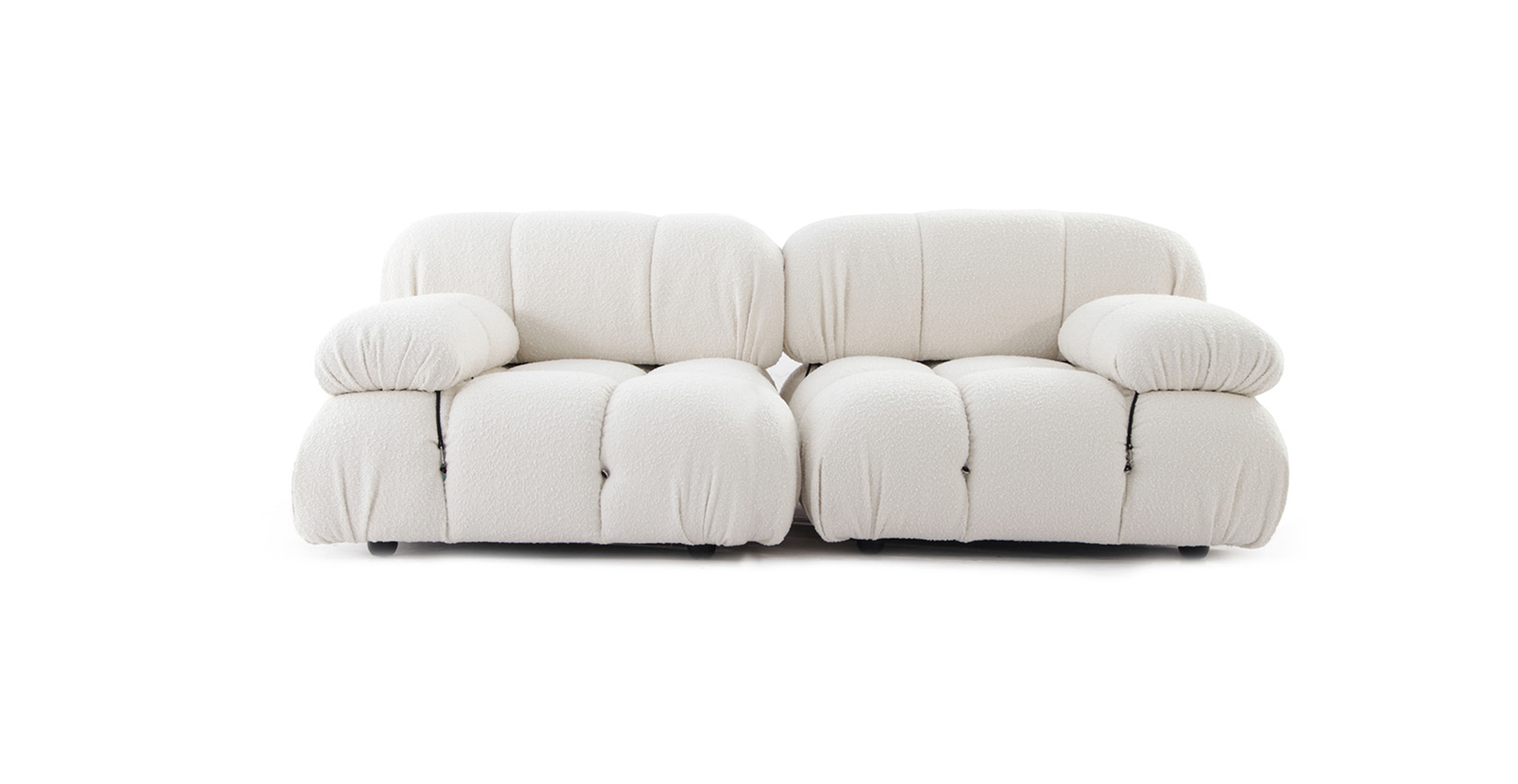 Mario Bellini 2-Seater Sofa | Configuration A -  Boucle White Boucle