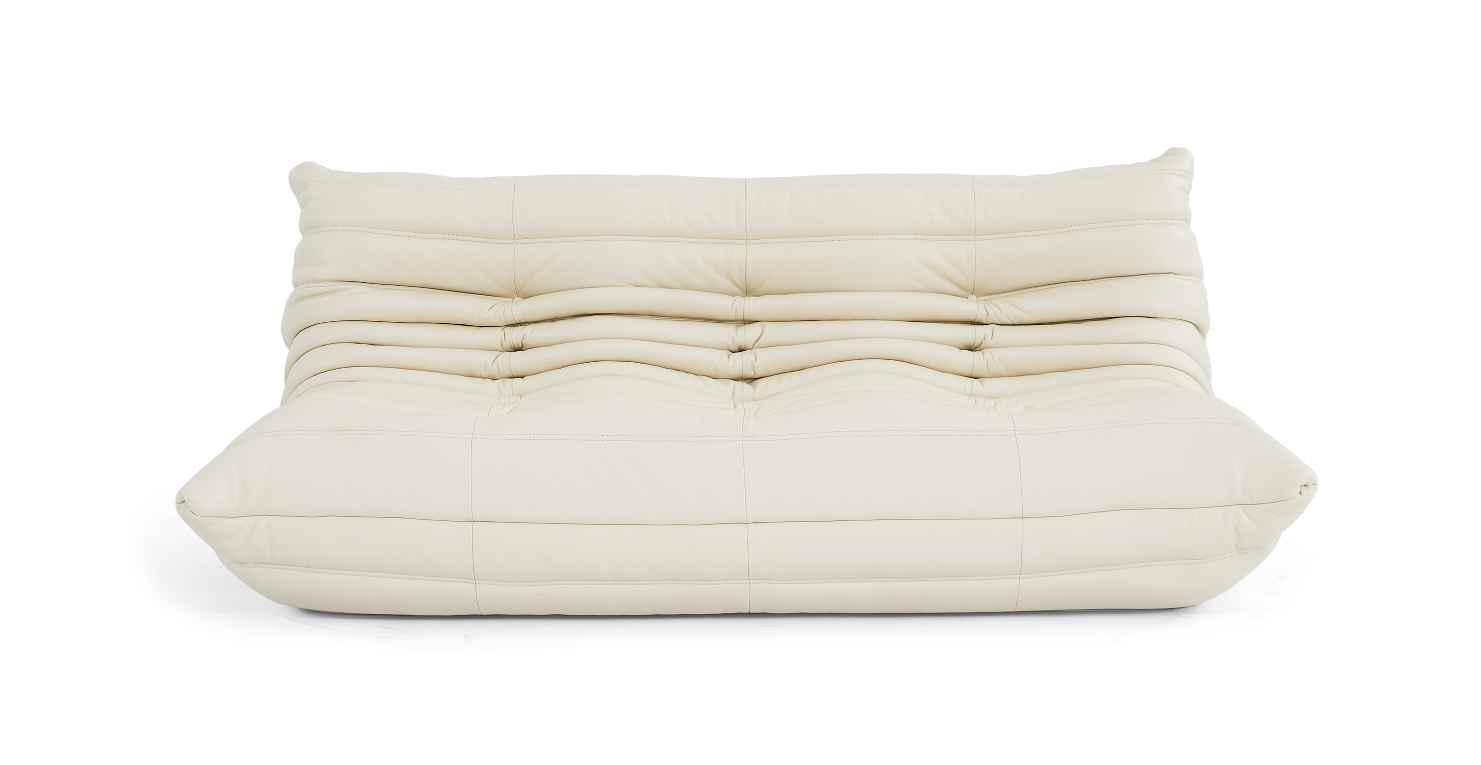 Michel Ducaroy Quayside 3 Seater Premium Leather Sofa - Leather Cream