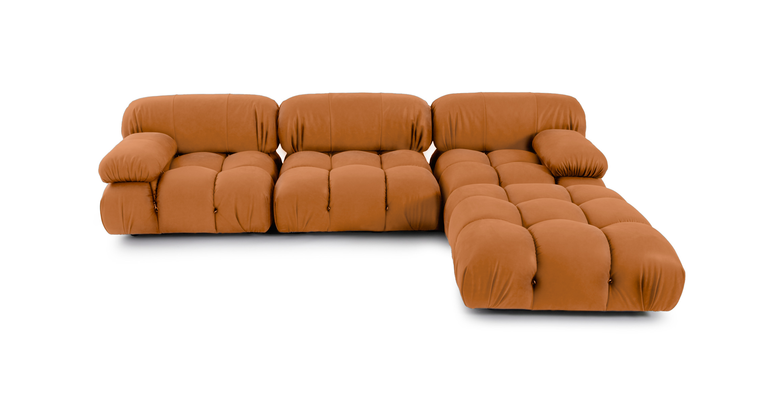Mario Bellini Sectional Sofa | Configuration B -  Leather Tan Italian Leather