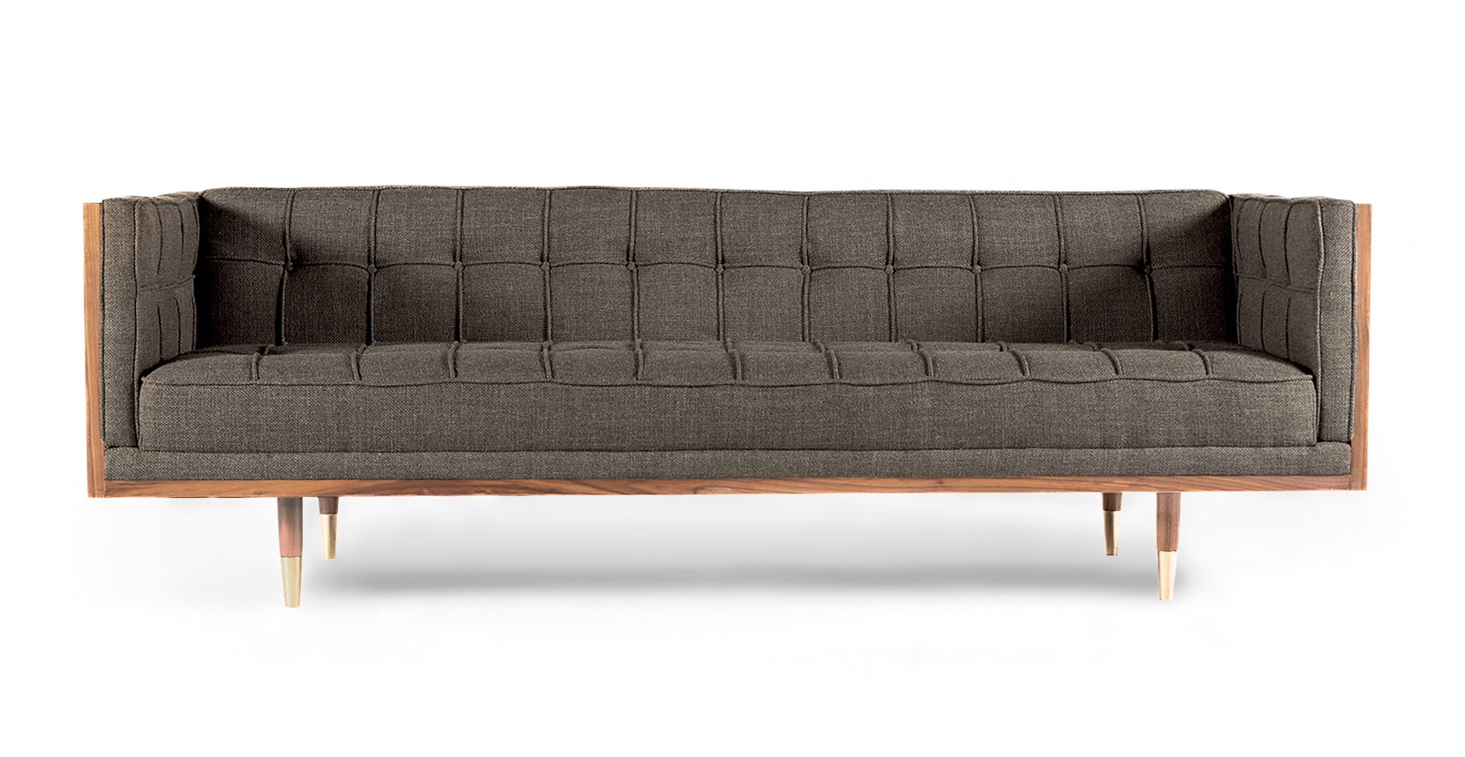 Woodrow Box Sofa 87 Inches -  Fleck Tweed Gosford