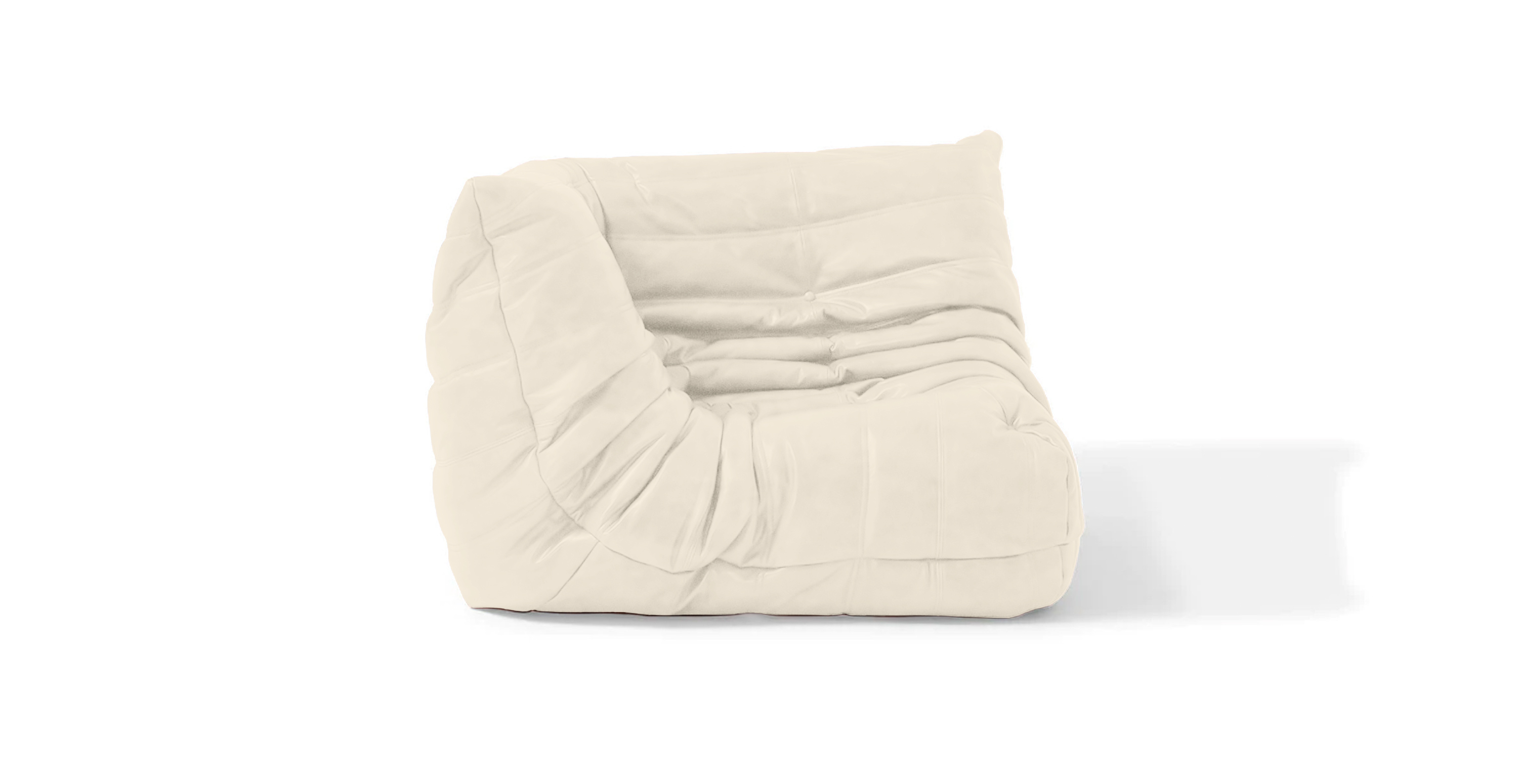 Michel Ducaroy Leather Corner Seat -  Leather Cream