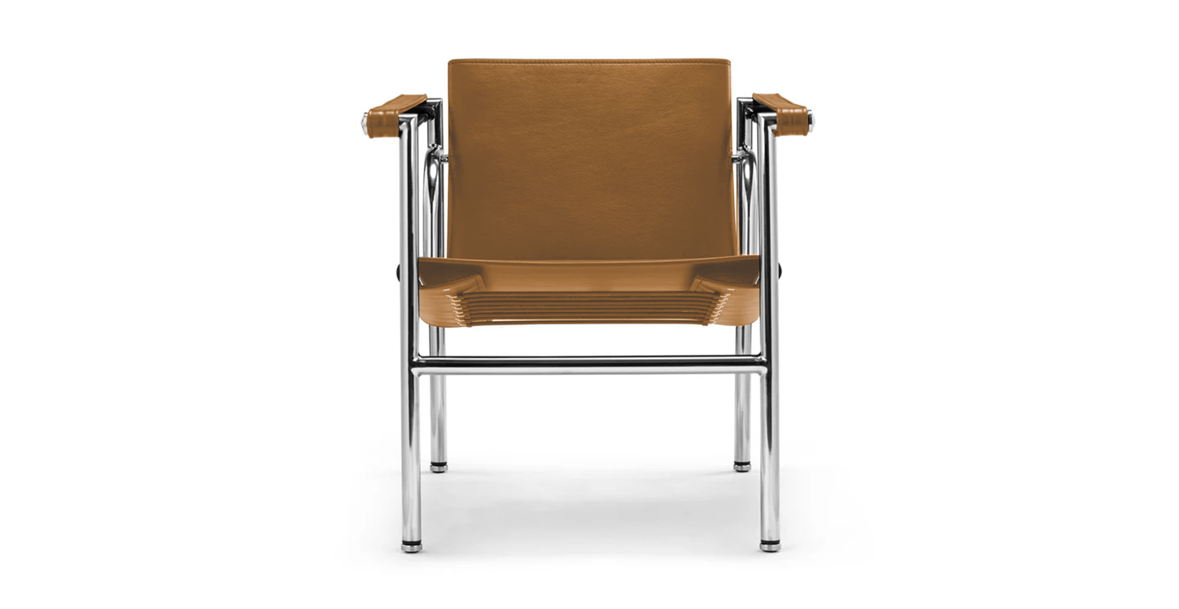 Bauhaus Le Corbusier LC1 Basculant Sling Chair - Leather Tan
