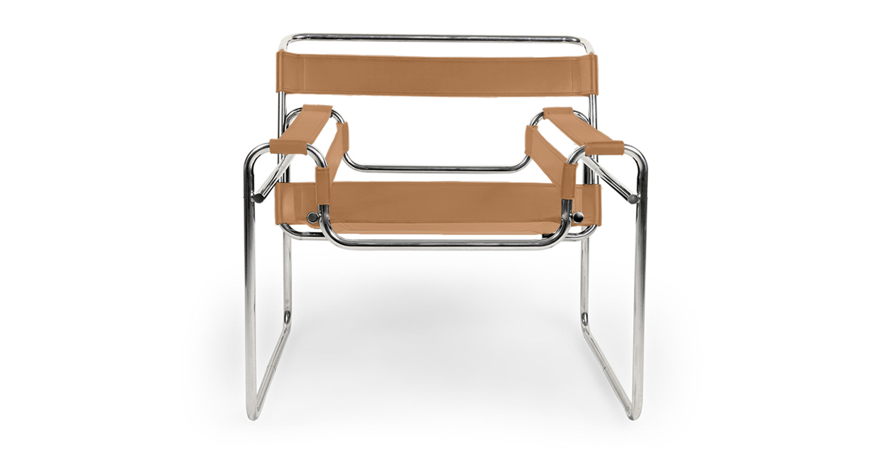 Marcel Breuer Bauhaus Wassily Chair - Leather Tan