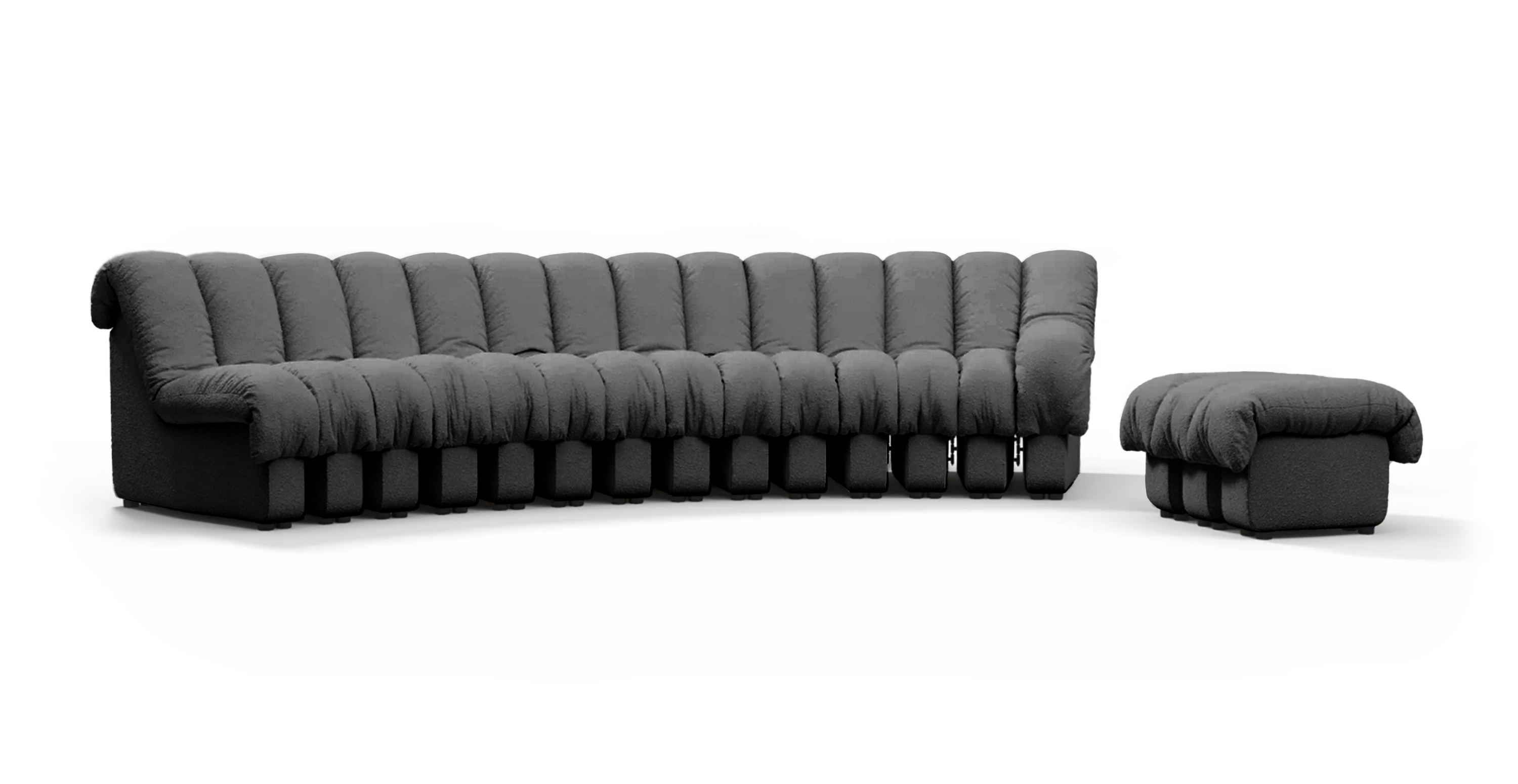 DS 600 Sofa - Configuration A -  Boucle Gray Boucle