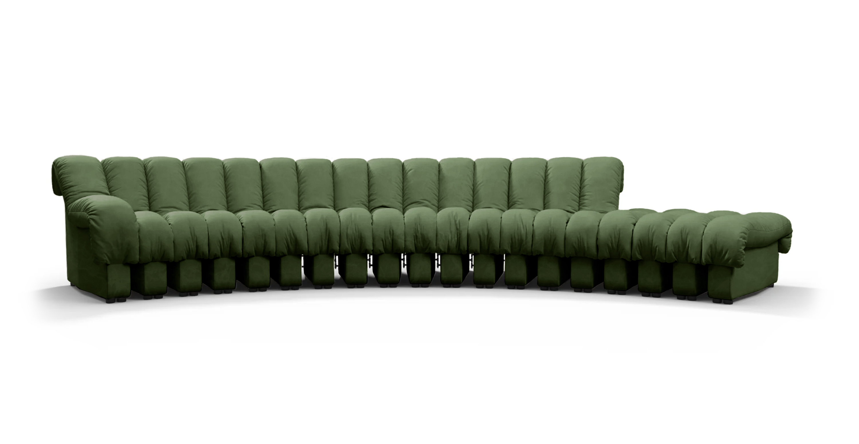 DS 600 Sofa - Configuration B -  Leather Antique Green