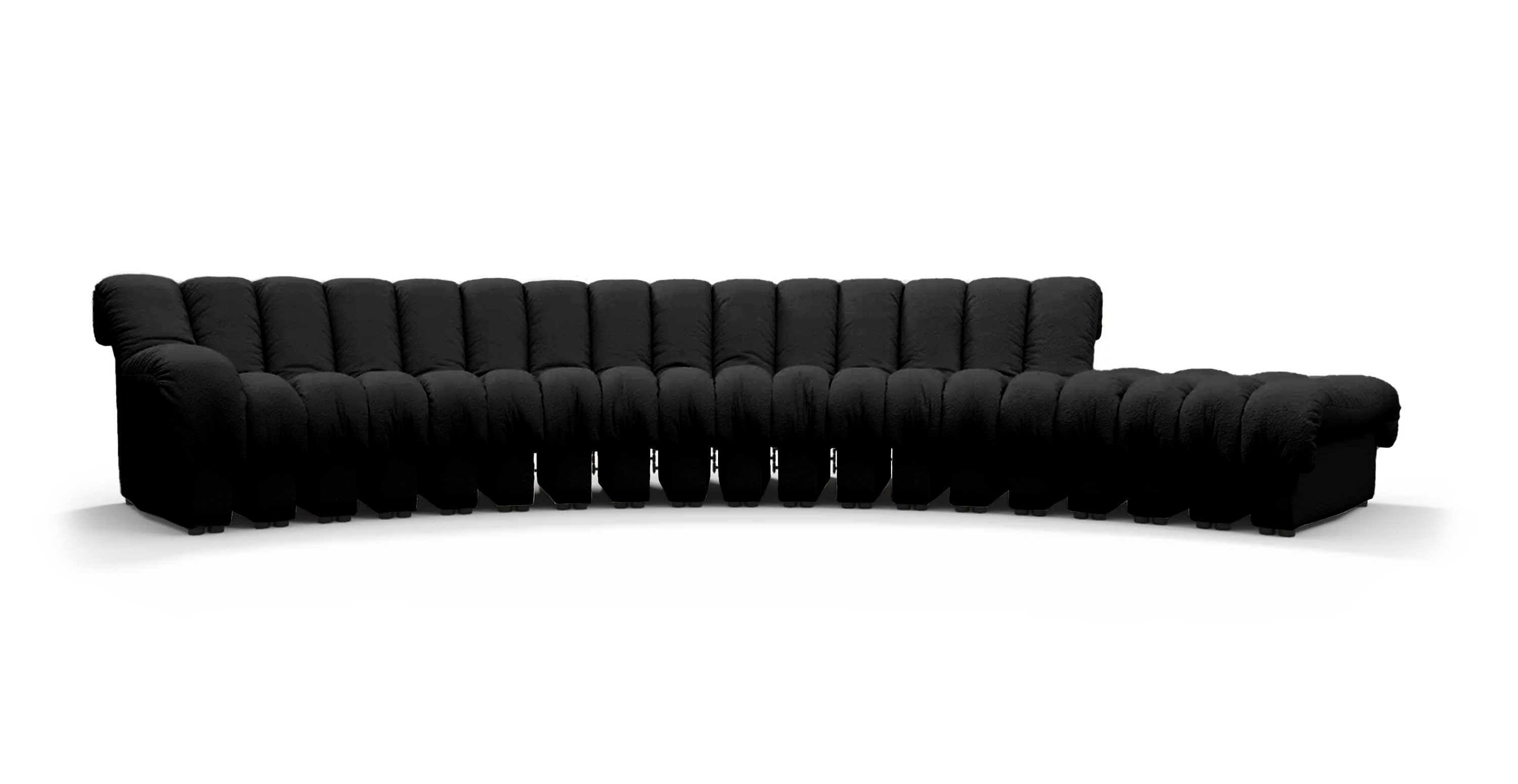 DS 600 Sofa - Configuration B -  Boucle Black Boucle