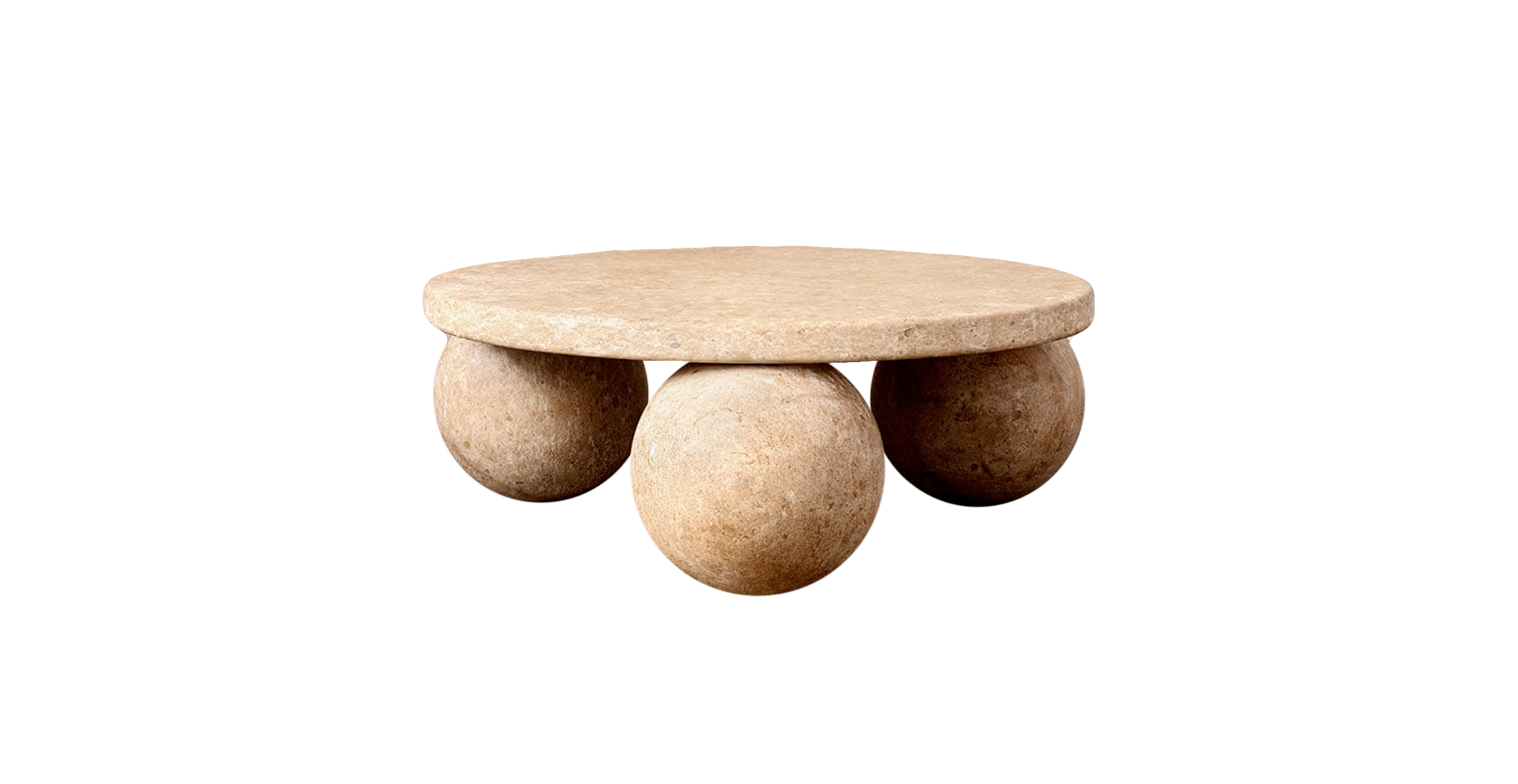 Morrow Round Marble Coffee Table -  Marble Coulmier Limestone