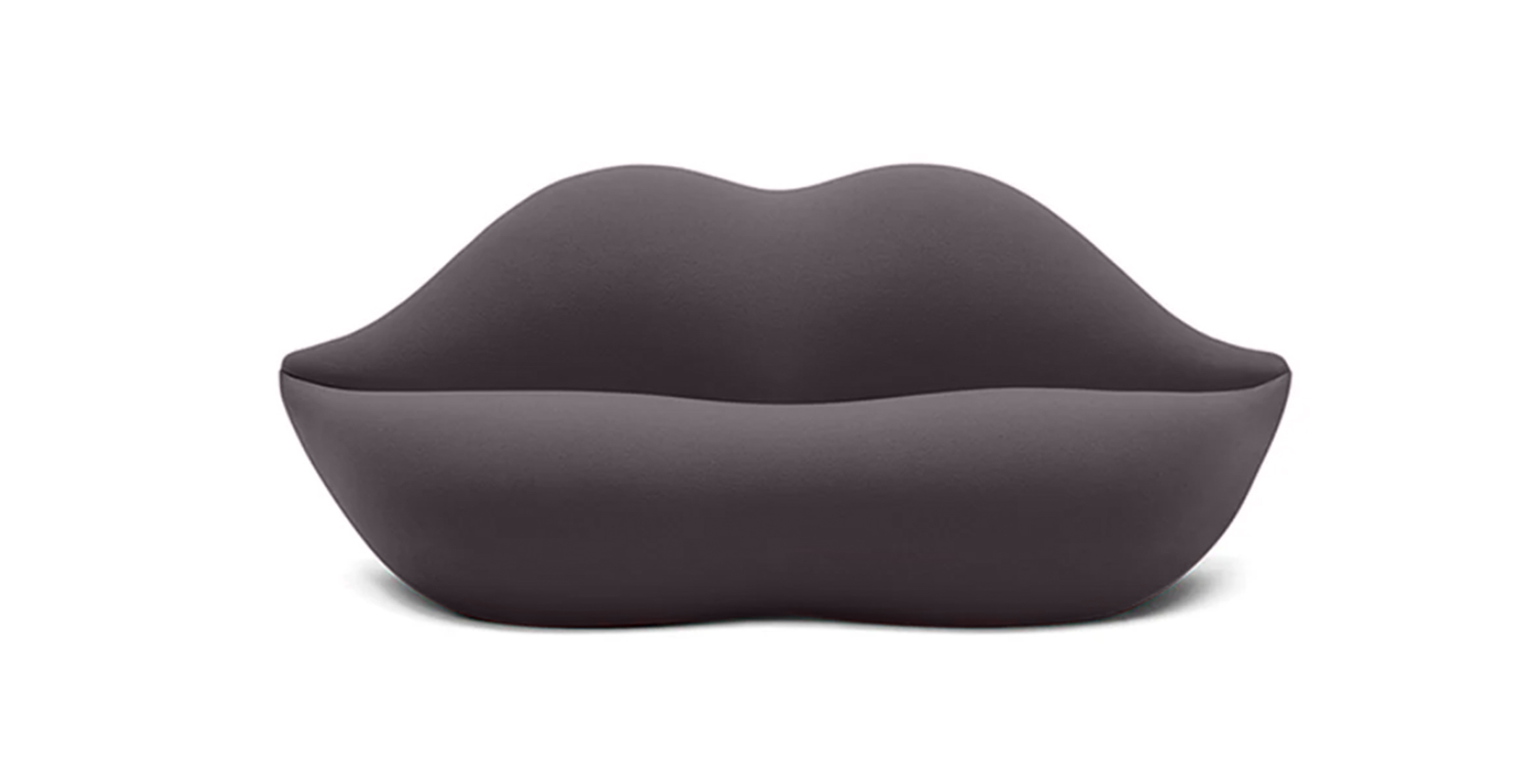 Bocca Lips Pop Art Sofa -  Velvet Iron Grey Velvet