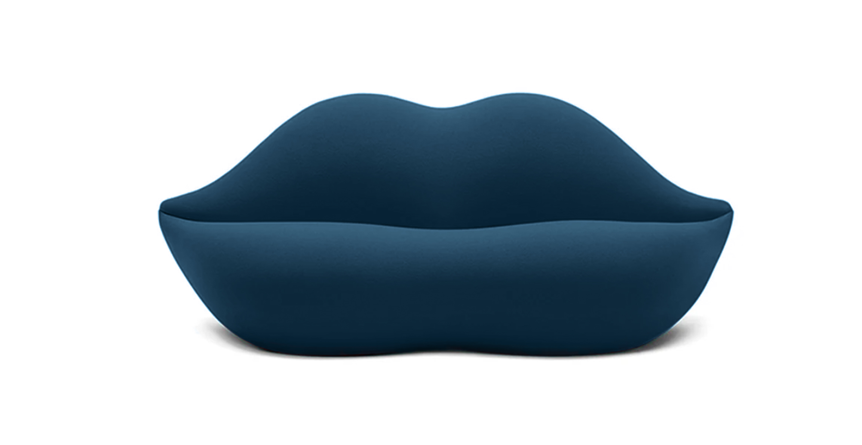 Bocca Lips Pop Art Sofa -  Velvet Royal Blue Velvet