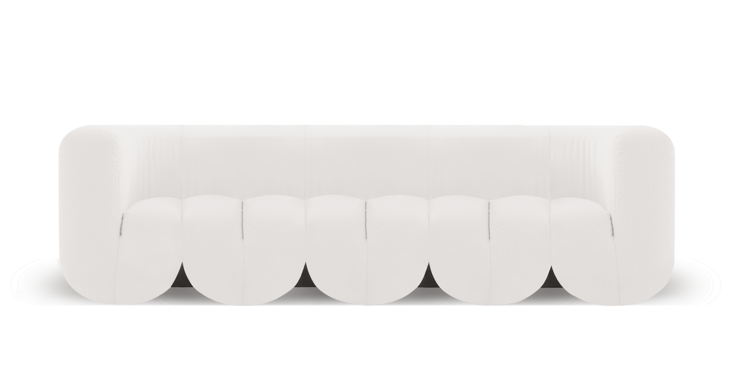 DS 707 Modern 4 Seater Sofa -  Boucle White Boucle