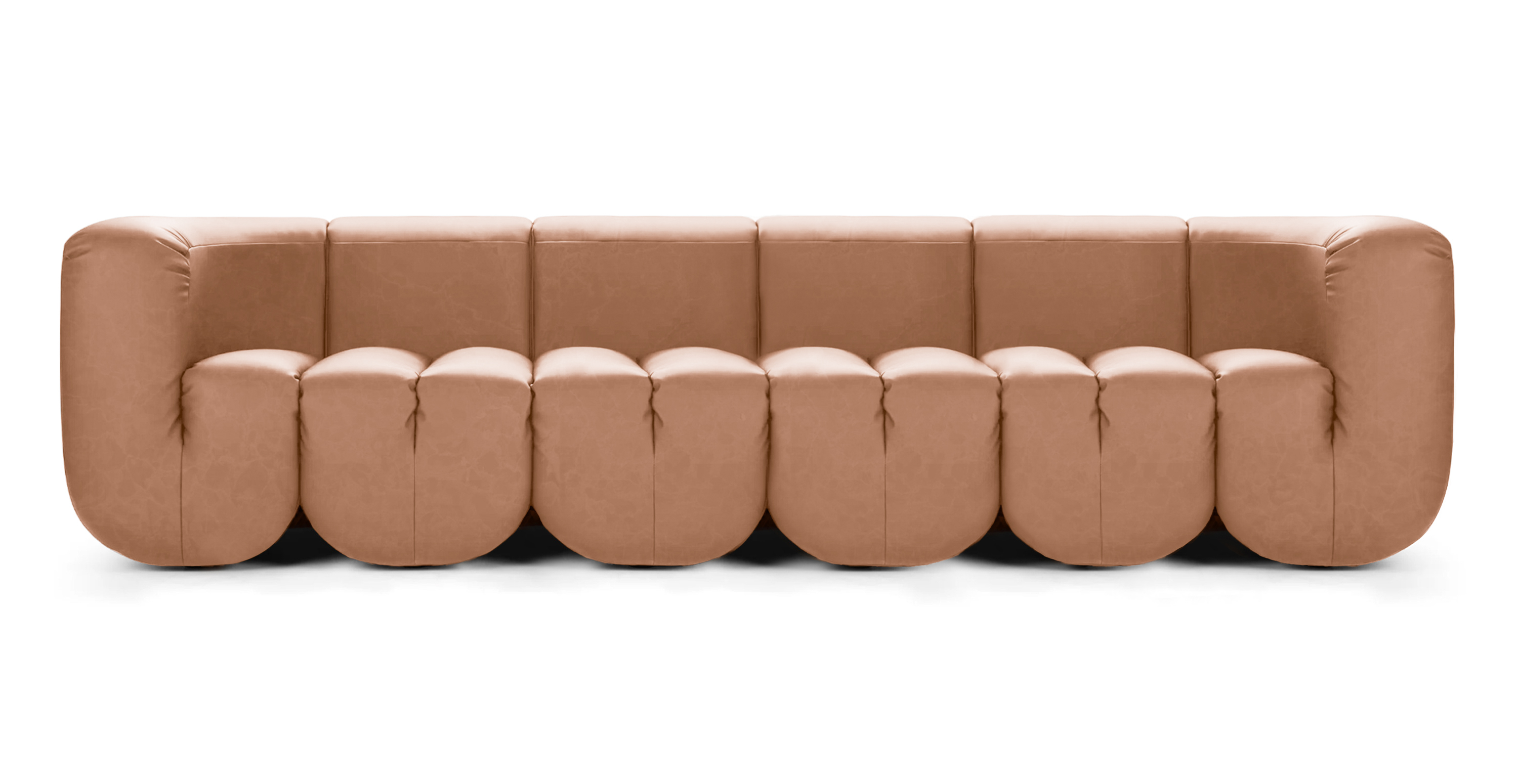 DS 707 Modern 5 Seater Sofa - Leather Antique Light Brown