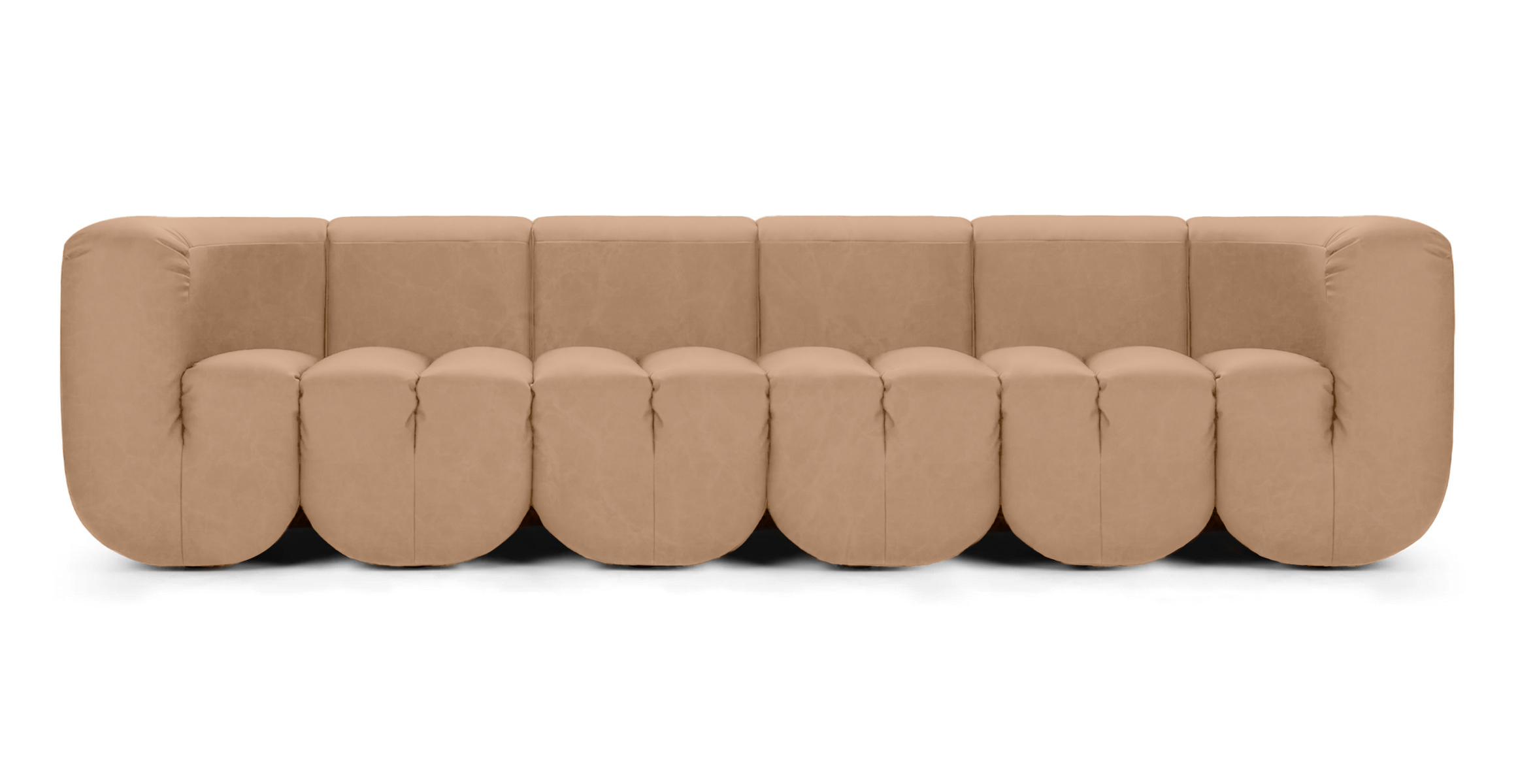 DS 707 Contemporary 5 Seater Sofa - Leather Antique Wheatgrass