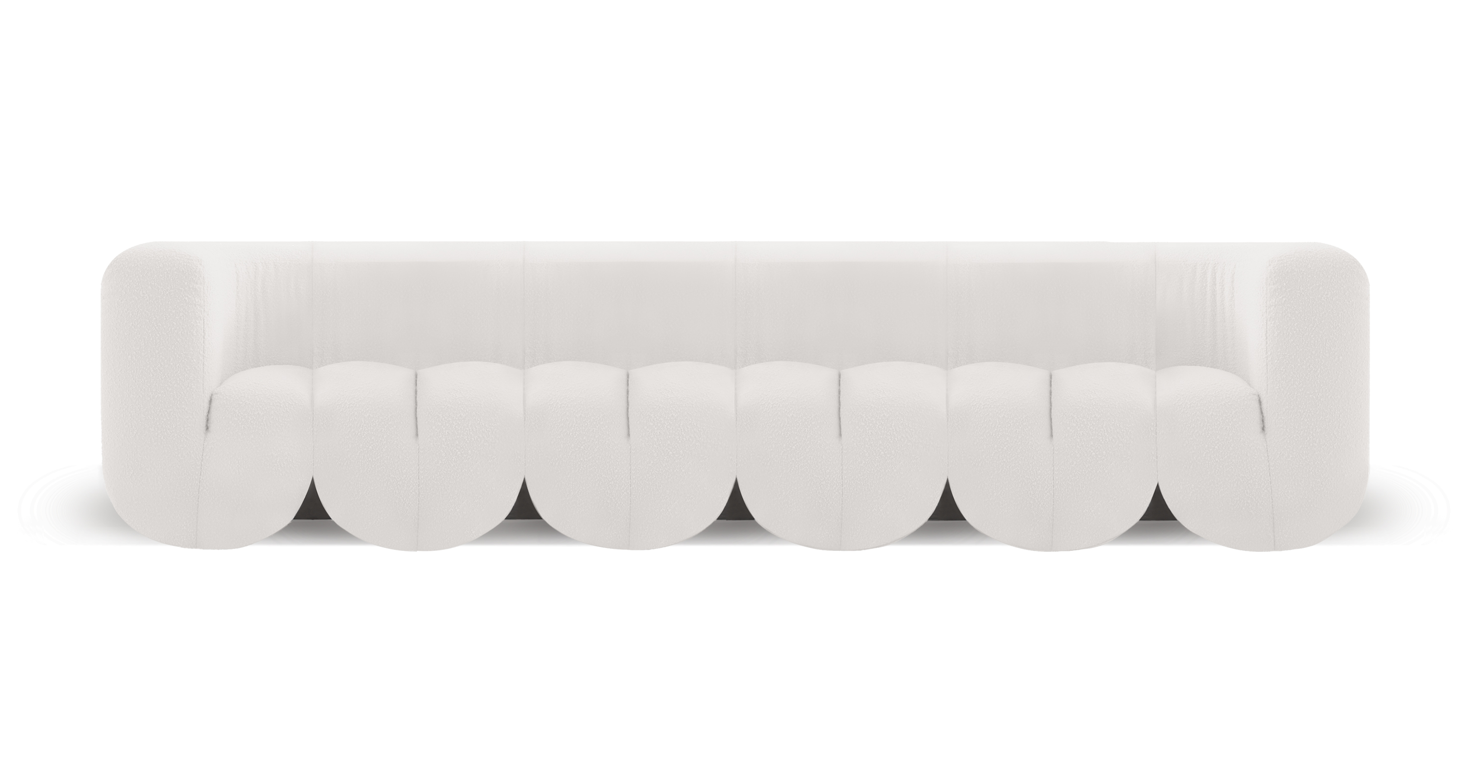 DS 707 Modern 5 Seater Sofa -  Boucle White Boucle