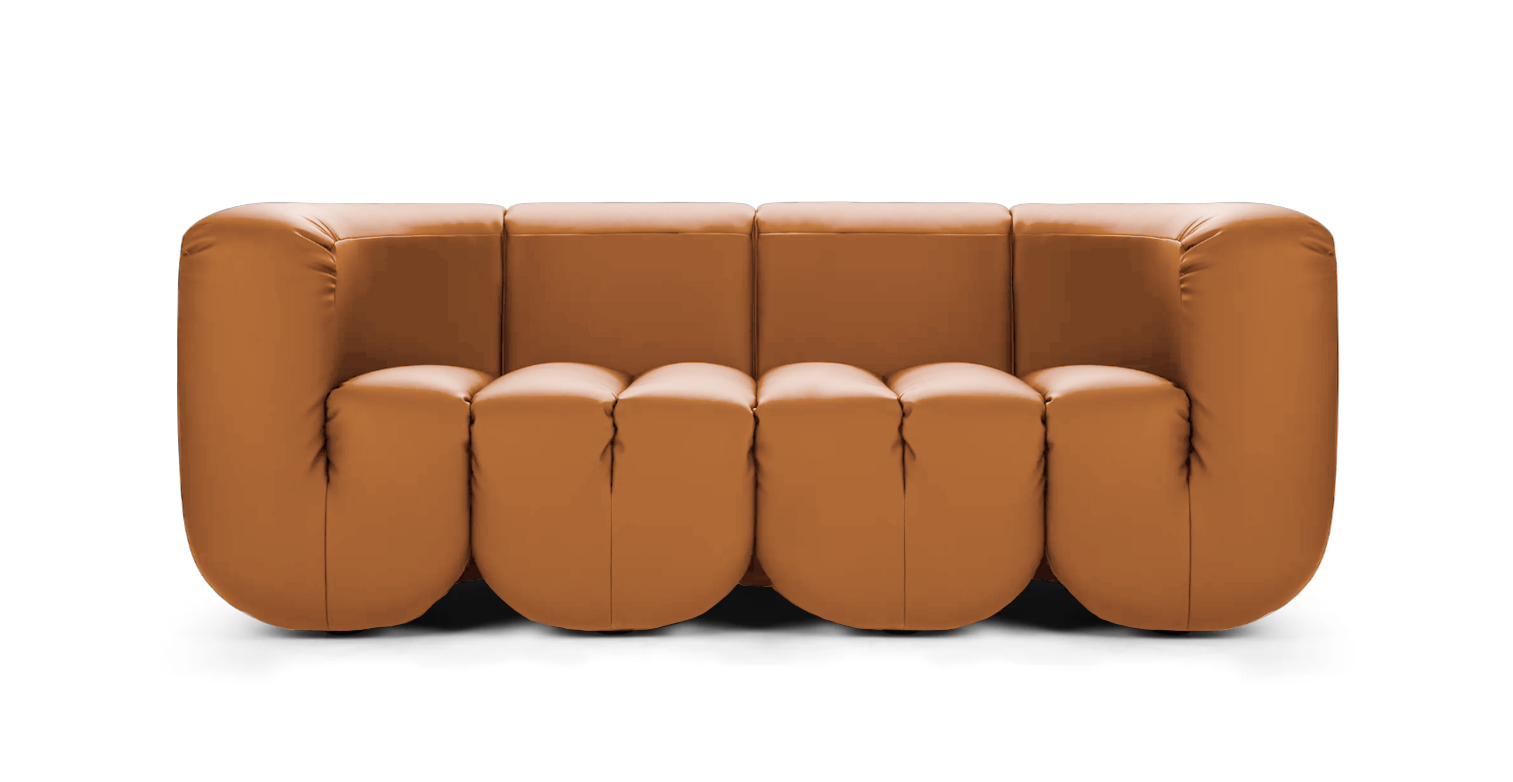 DS 707 Modern 3 Seater Sofa -  Leather Tan Italian