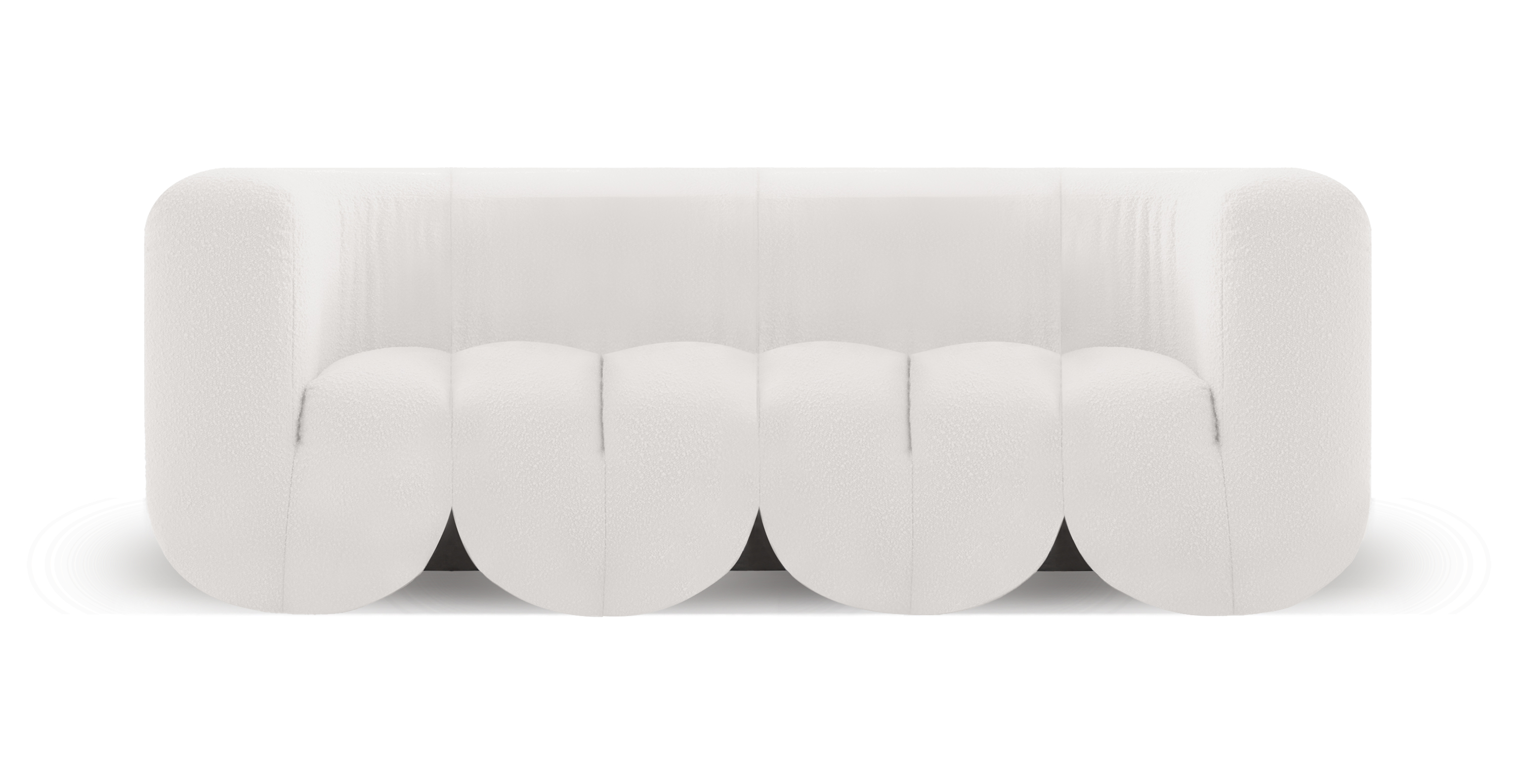 DS 707 Modern 3 Seater Sofa -  Boucle White Boucle