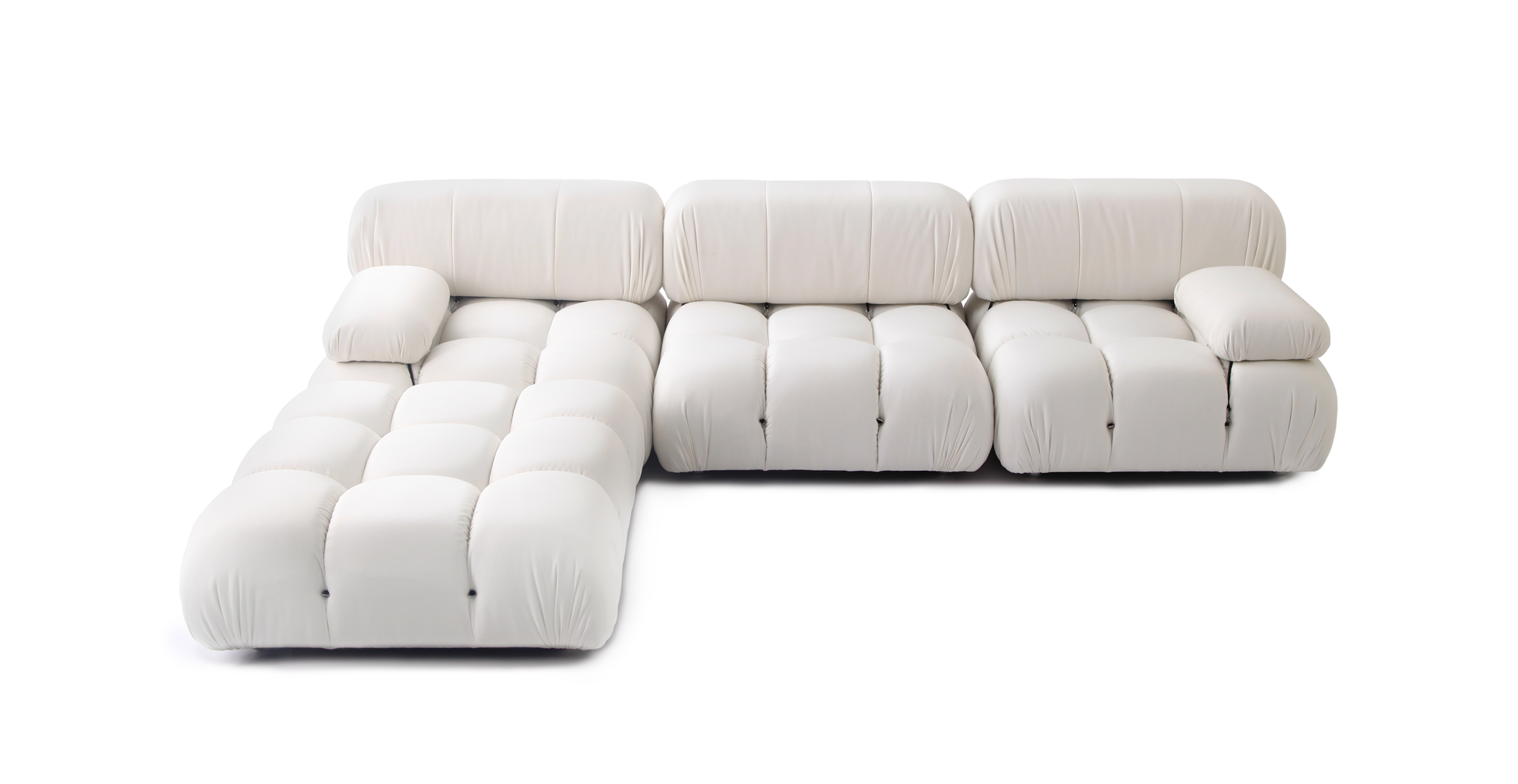 Mario Bellini Modular Sunbrella Outdoor Sofa | Configuration B - Water Resistant -  Sunbrella Off-White