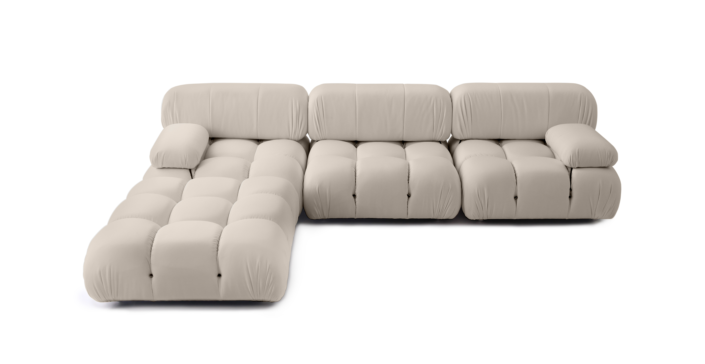 Mario Bellini Modular Sunbrella Outdoor Sofa | Configuration B -  Sunbrella Canvas Antique Beige