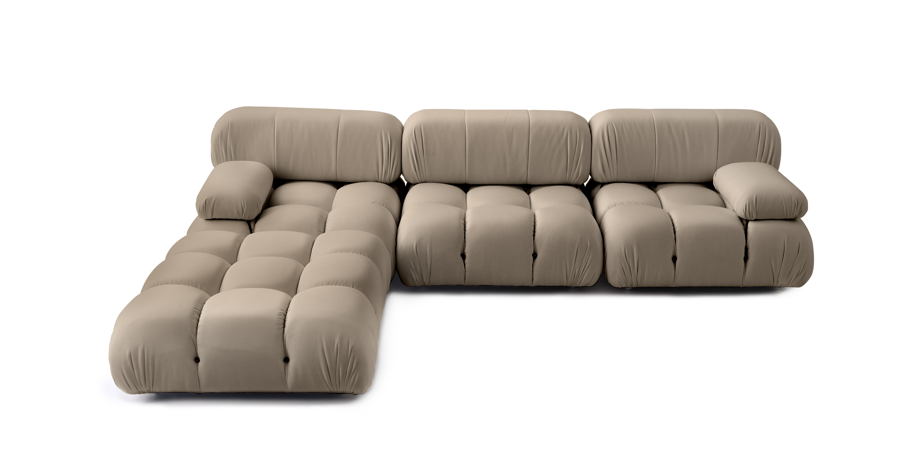 Mario Bellini Modular Sunbrella Outdoor Sofa | Configuration B - Sunbrella Canvas Heather Beige