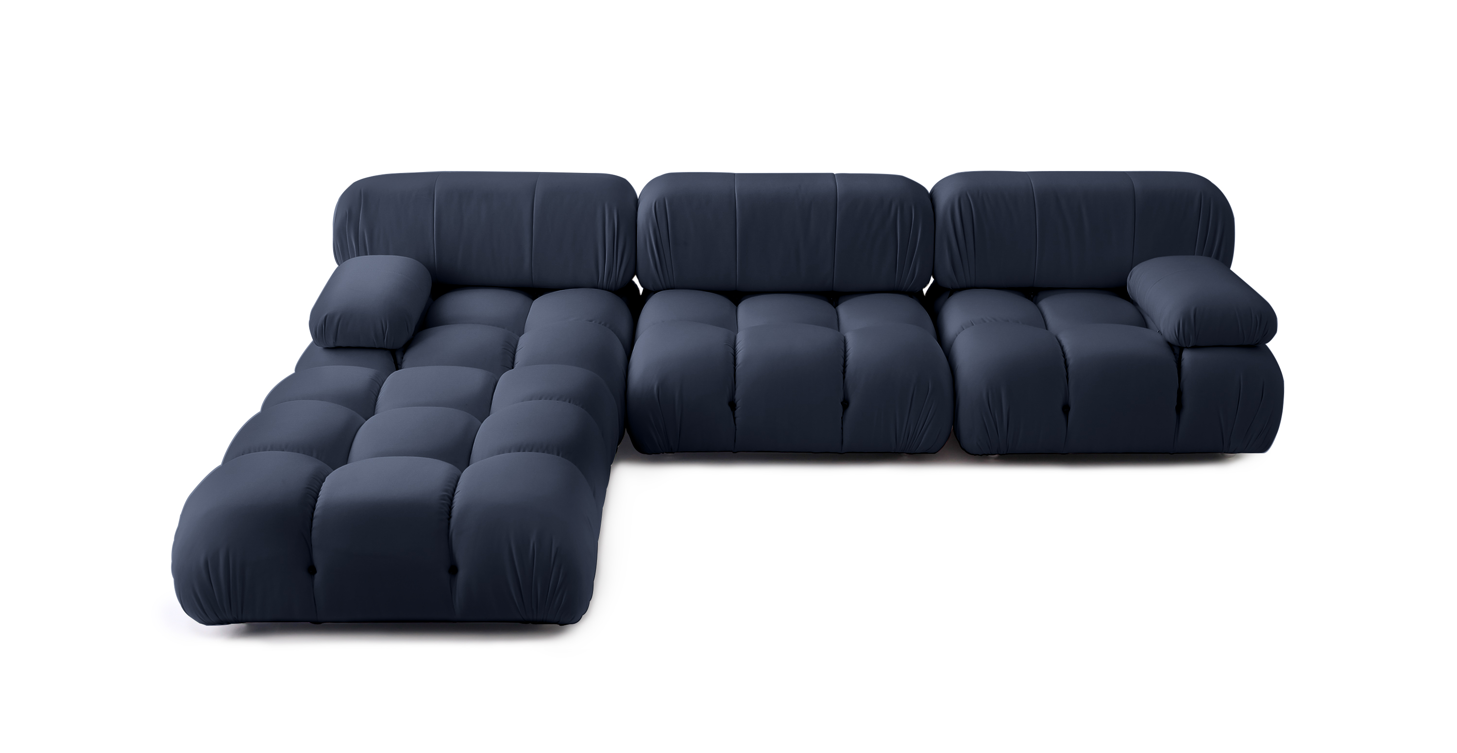 Mario Bellini Modular Sunbrella Outdoor Sofa | Configuration B - Pet-Friendly -  Sunbrella Canvas Navy
