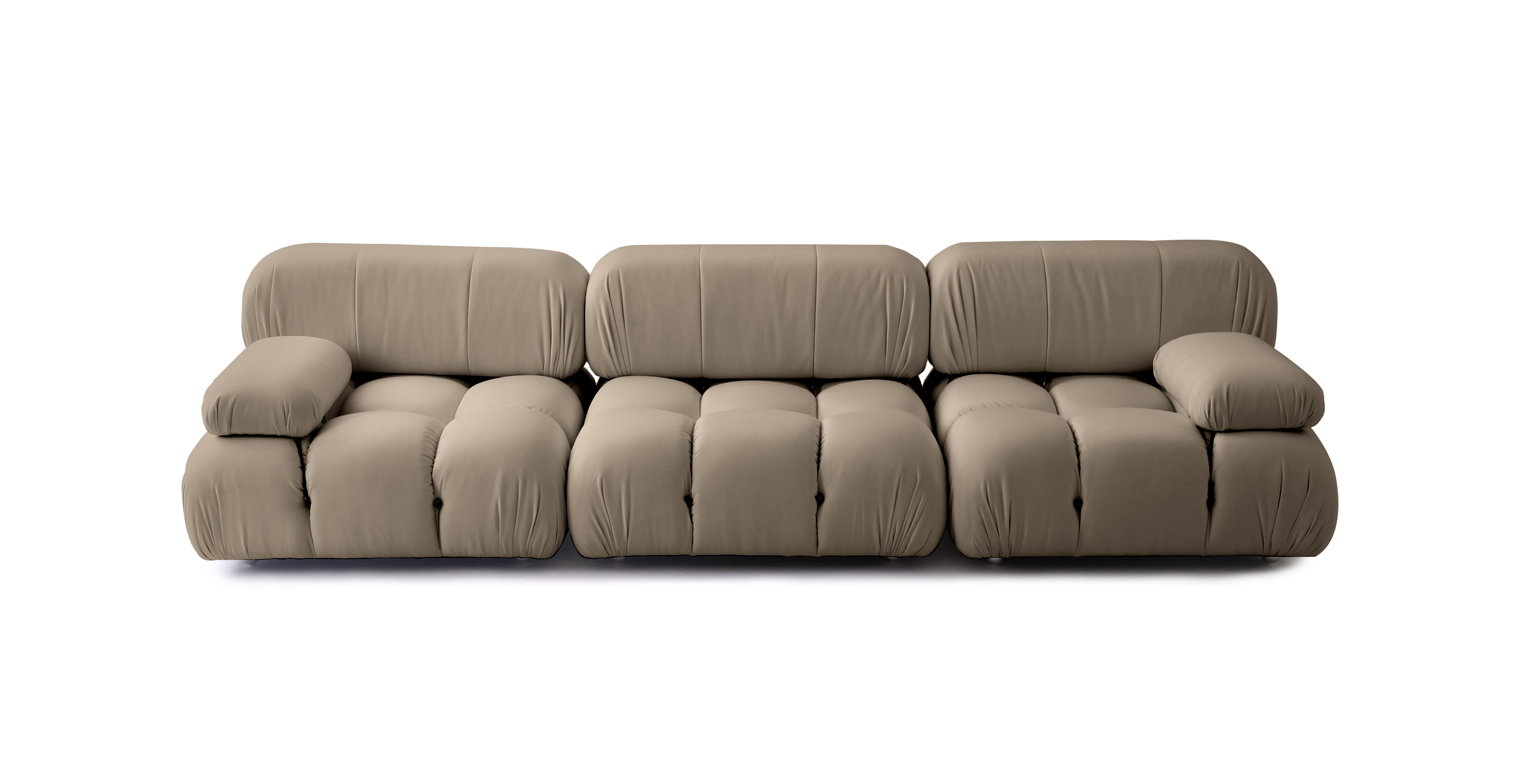Mario Bellini 3-Seater Modular Sunbrella Outdoor Sofa - Sunbrella Canvas Heather Beige