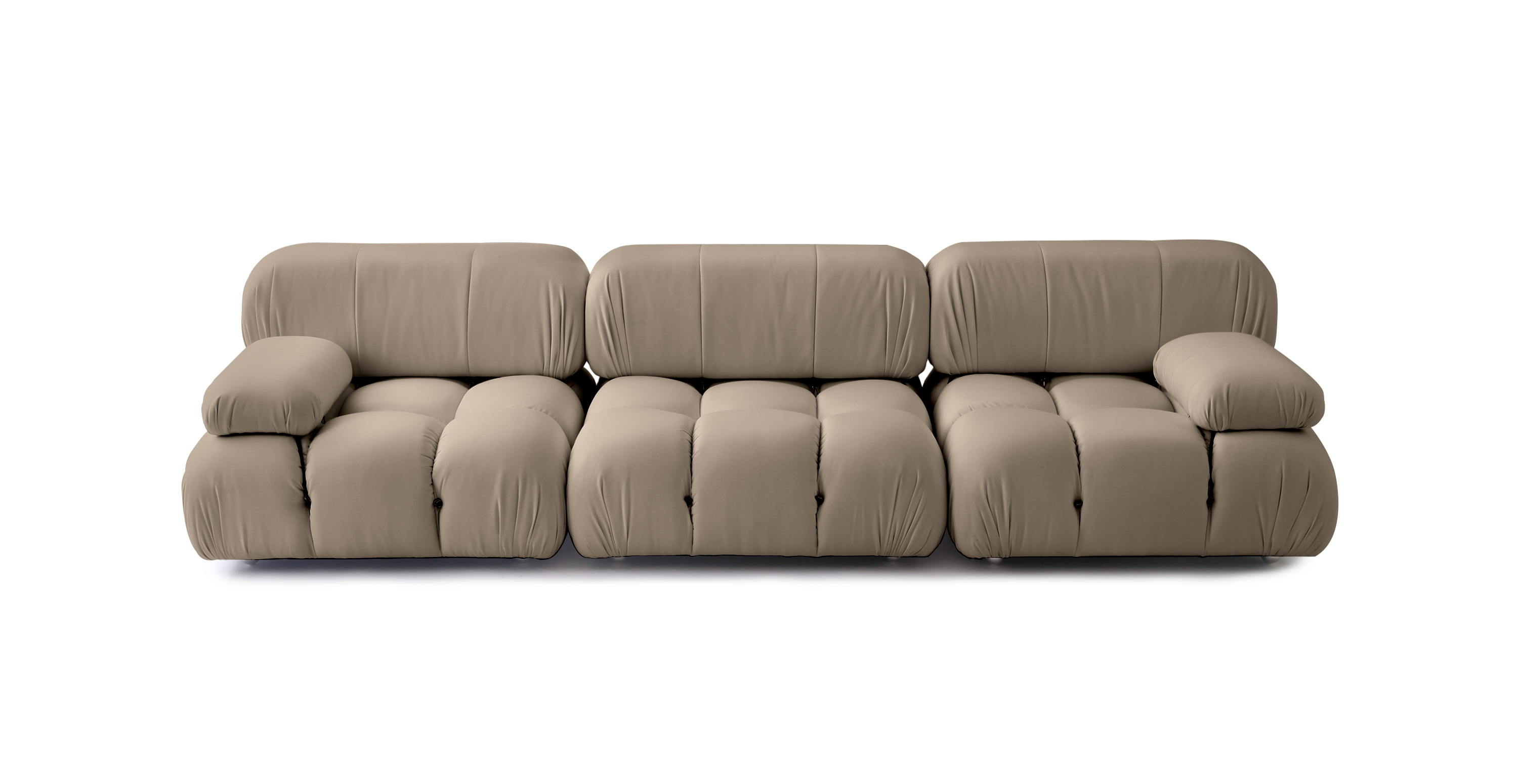Mario Bellini 3-Seater Modular Sunbrella Outdoor Sofa -  Sunbrella Canvas Heather Beige