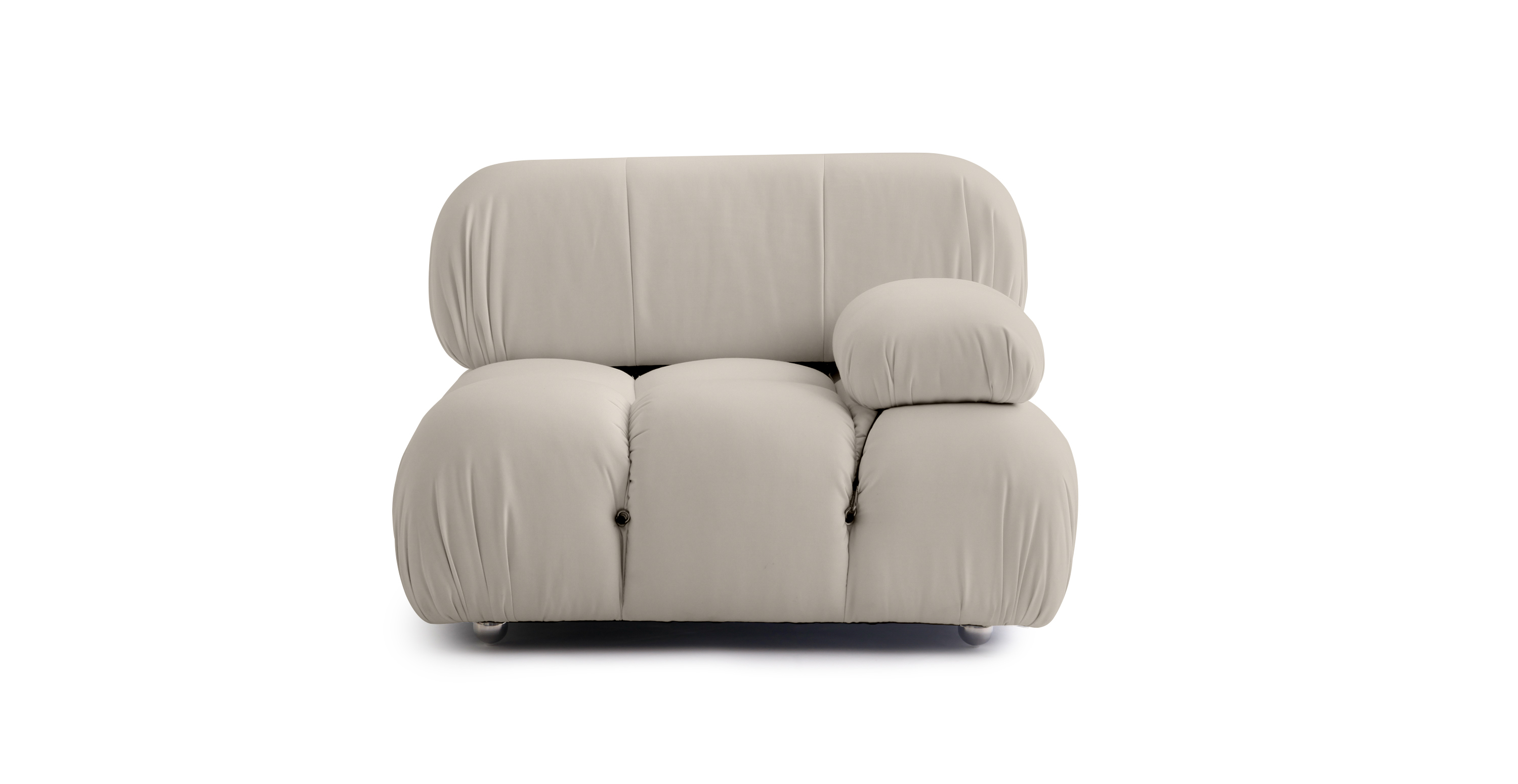 Mario Bellini Sunbrella Outdoor Sofa | Left Armrest - Sunbrella Canvas Antique Beige