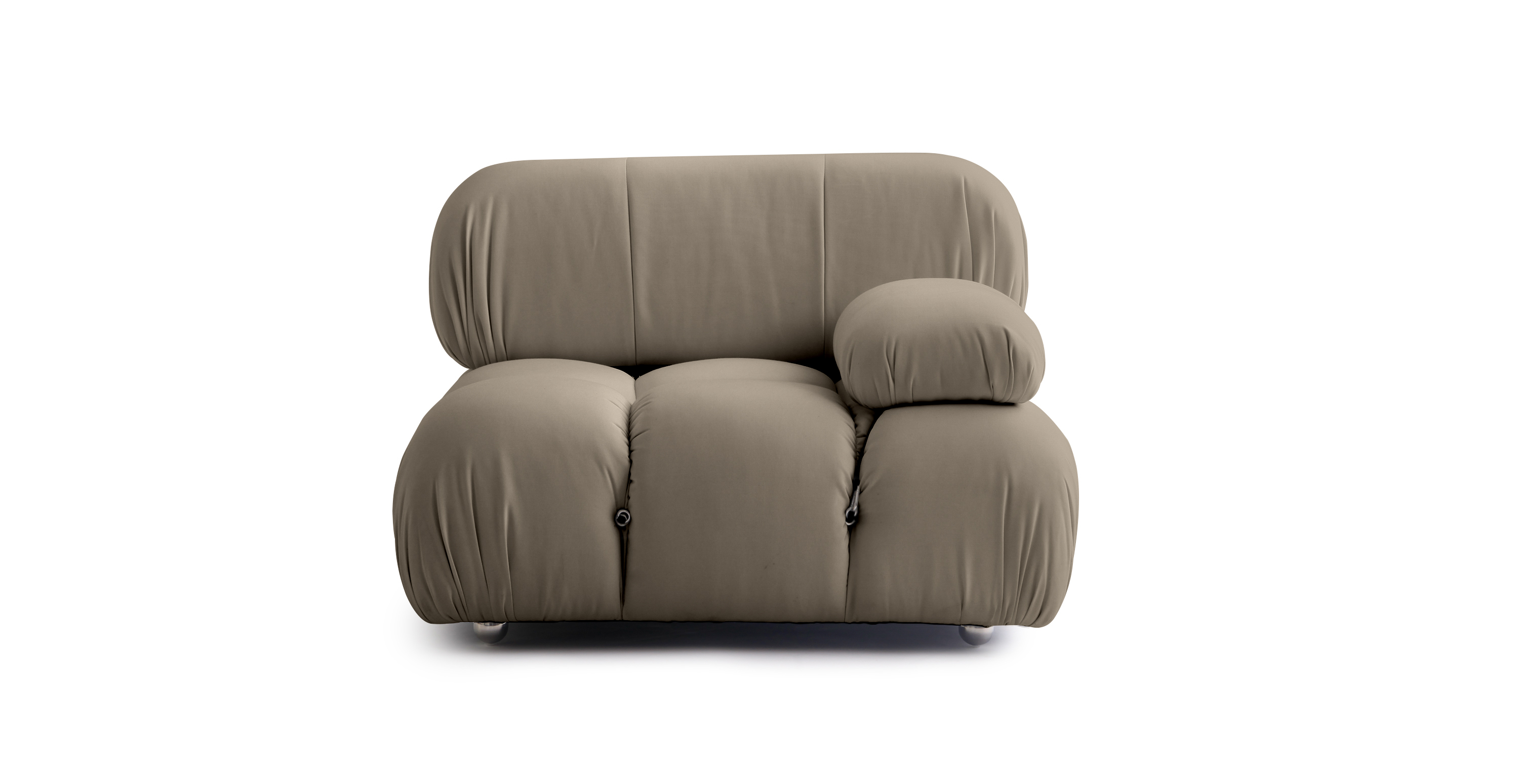 Mario Bellini Sunbrella Outdoor Sofa | Left Armrest - Sunbrella Canvas Heather Beige