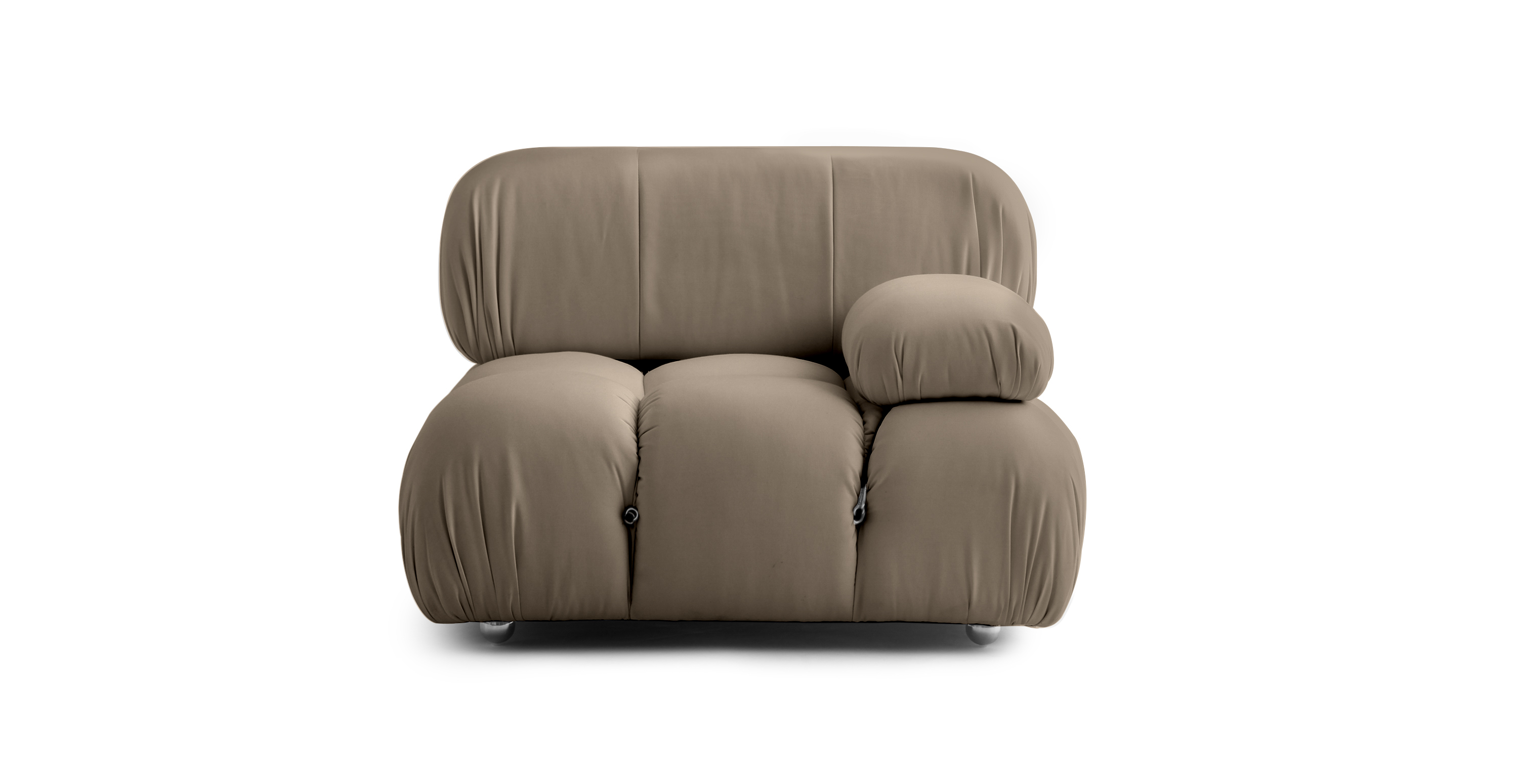 Mario Bellini Sunbrella Outdoor Sofa | Left Armrest -  Sunbrella Canvas Heather Beige