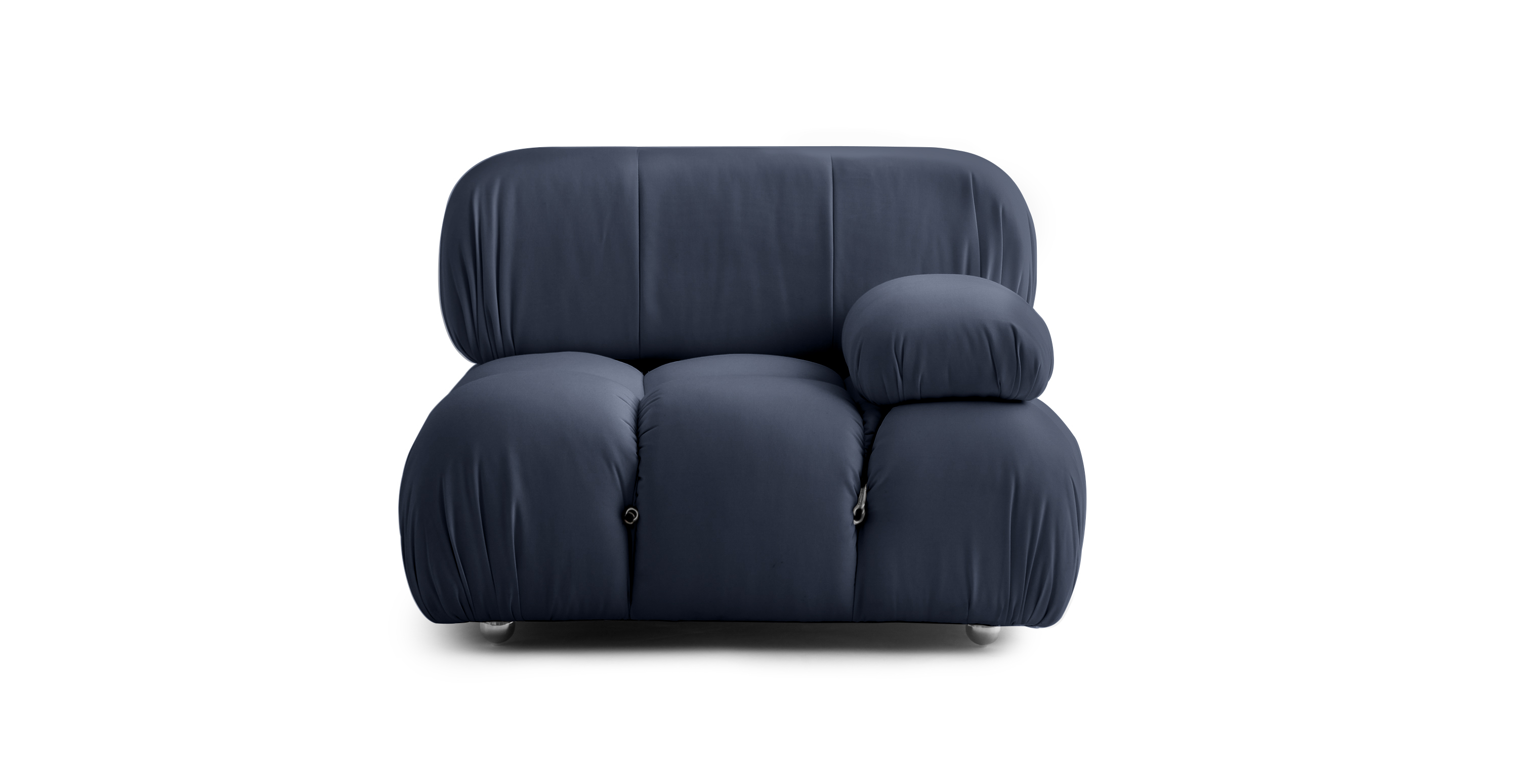 Mario Bellini Sunbrella Outdoor Sofa | Left Armrest -  Sunbrella Canvas Navy