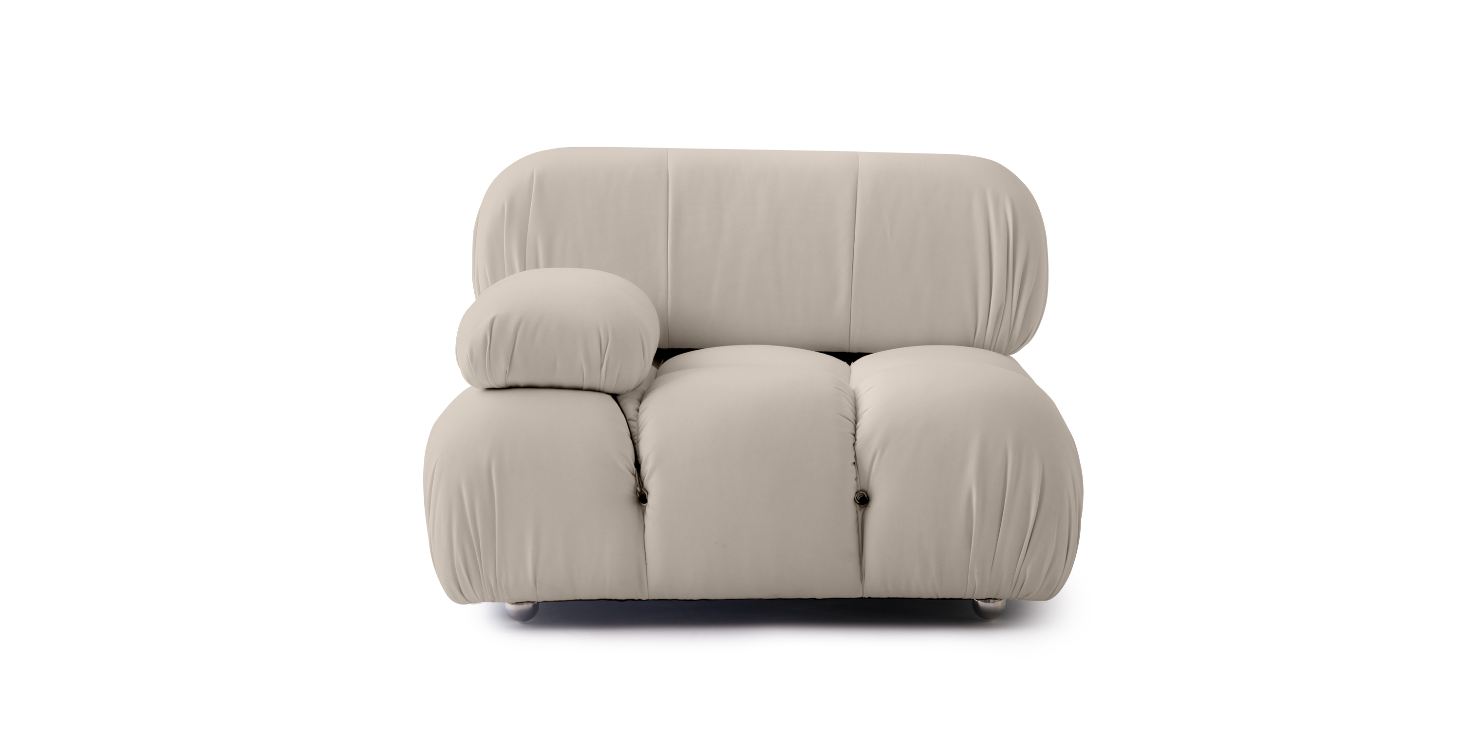 Mario Bellini Sunbrella Outdoor Sofa | Right Armrest - Sunbrella Canvas Antique Beige