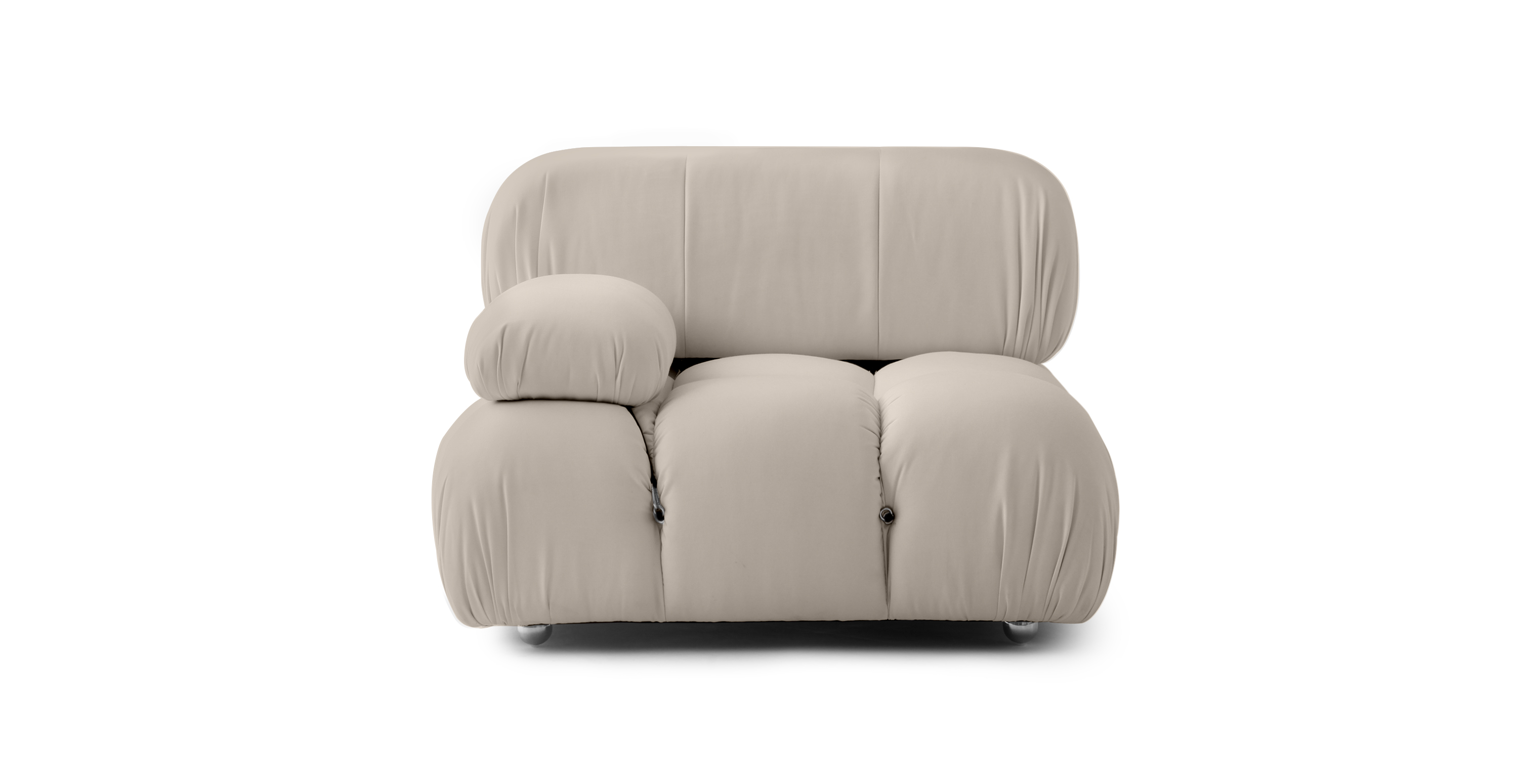 Mario Bellini Sunbrella Outdoor Sofa | Right Armrest -  Sunbrella Canvas Antique Beige