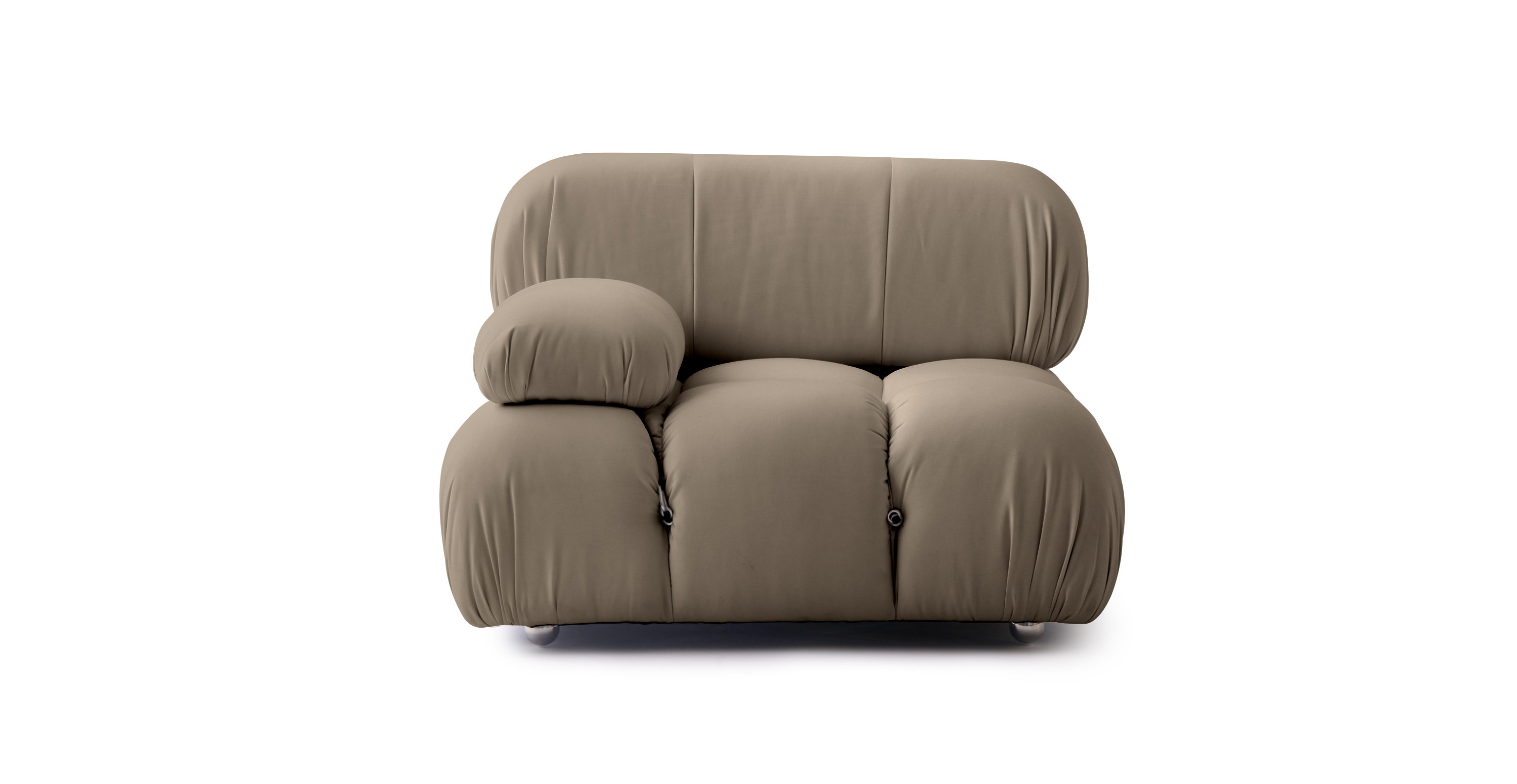 Mario Bellini Sunbrella Outdoor Sofa | Right Armrest - Sunbrella Canvas Heather Beige