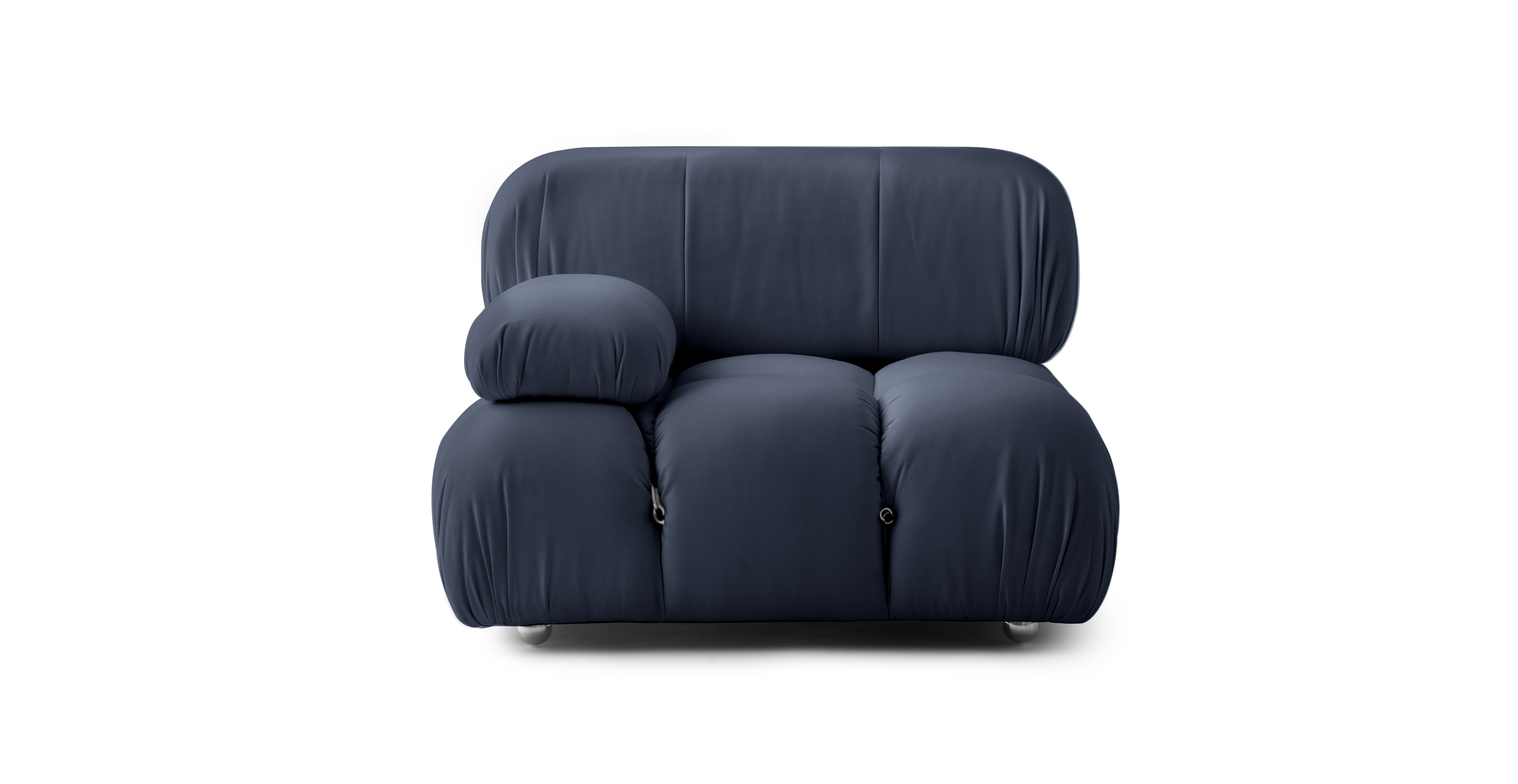 Mario Bellini Sunbrella Outdoor Sofa | Right Armrest -  Sunbrella Canvas Navy