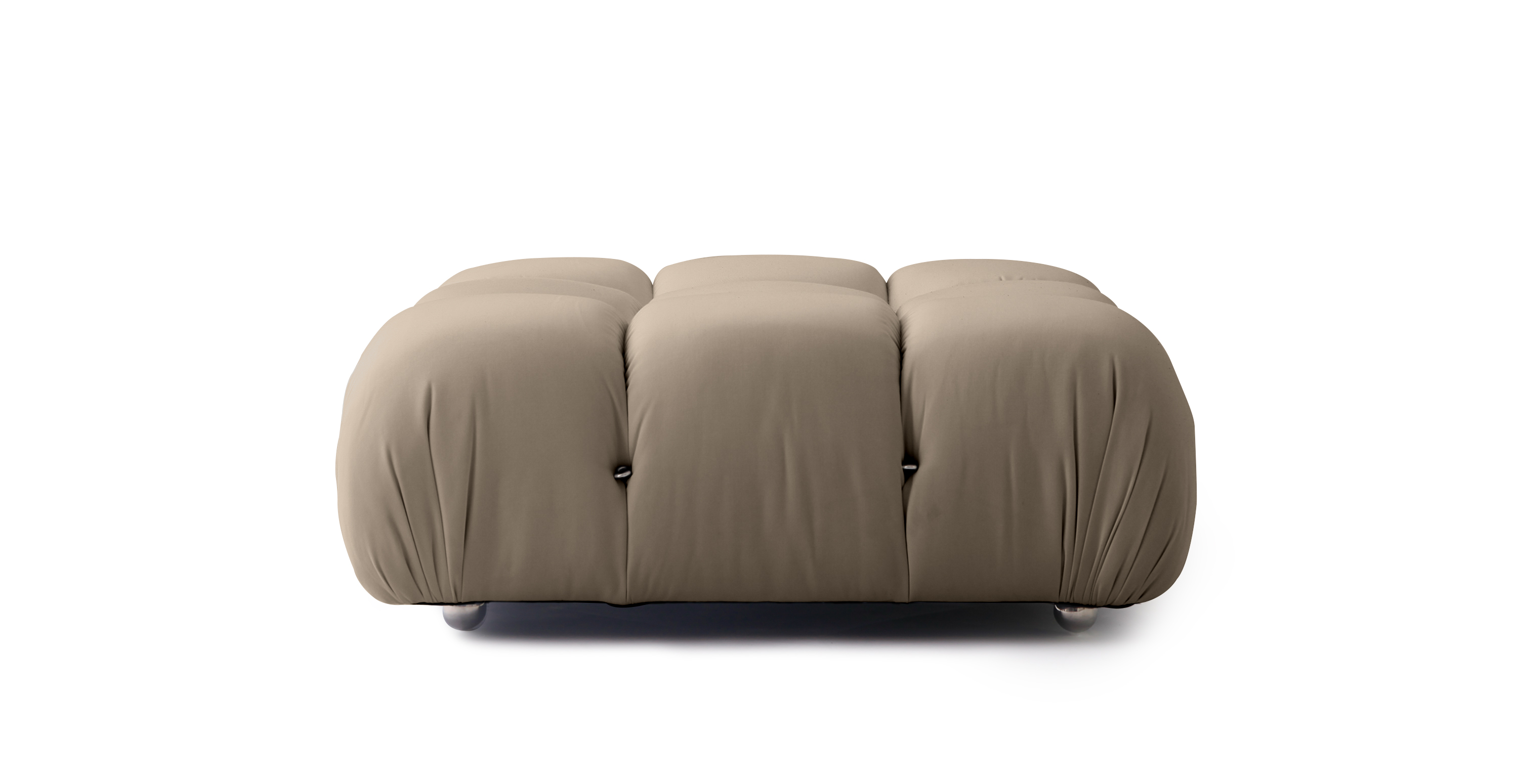 Mario Bellini Sunbrella Outdoor Sofa | Ottoman -  Sunbrella Canvas Heather Beige