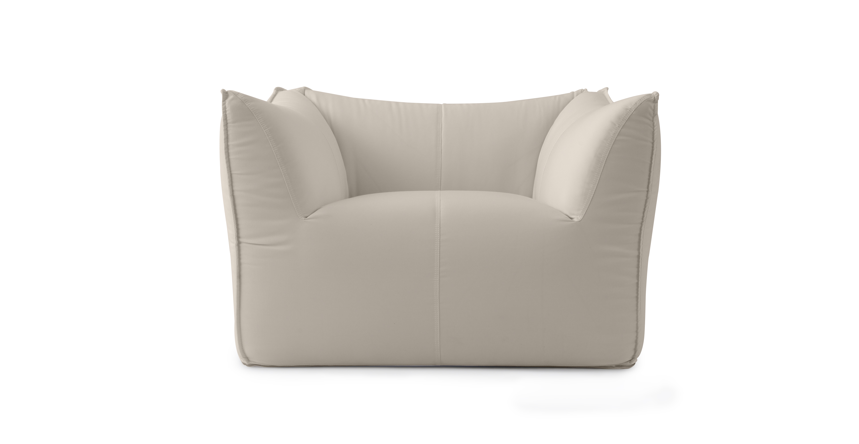 Mario Bellini Leandro Modern Sunbrella Outdoor Chair - Sunbrella Canvas Antique Beige