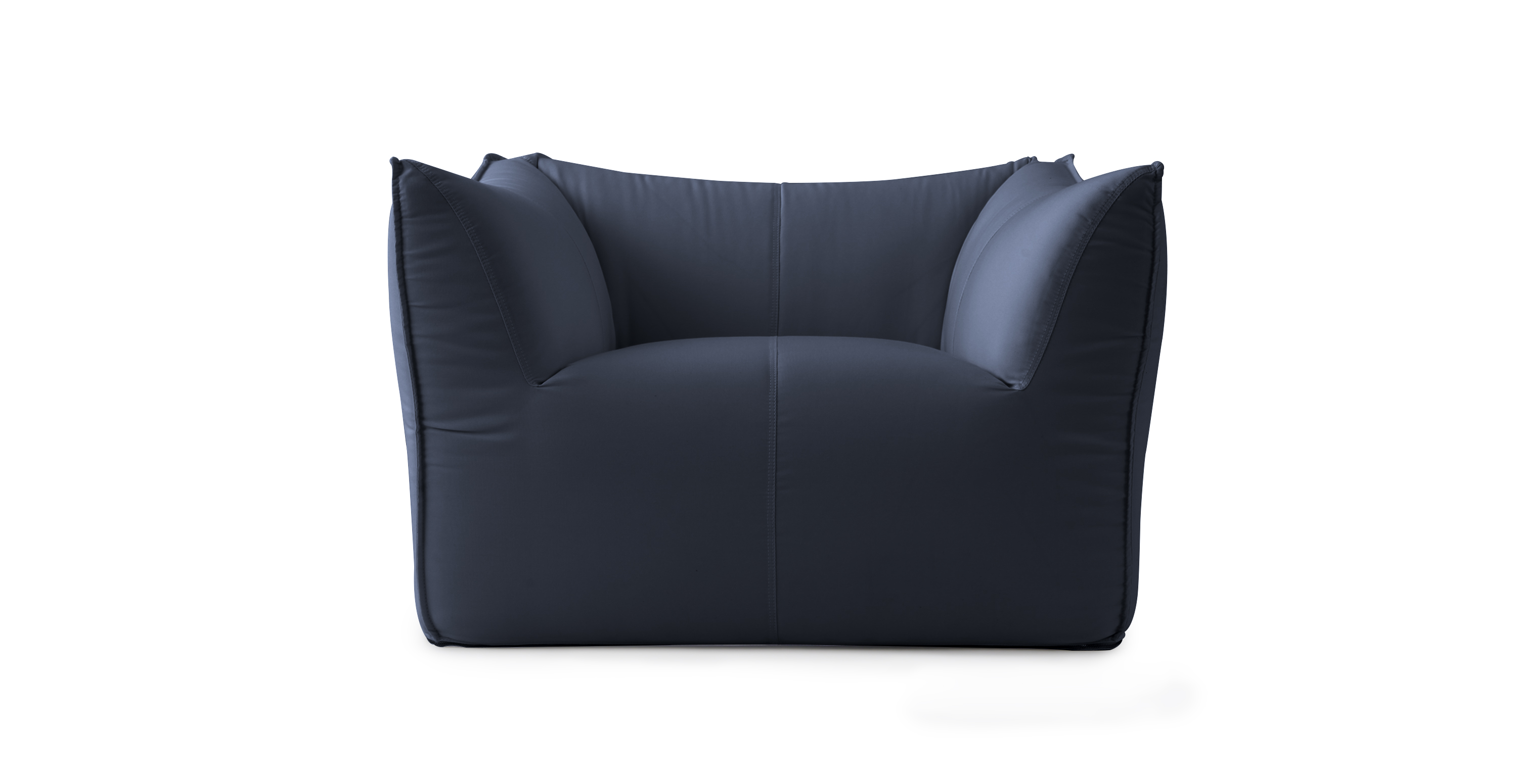 Mario Bellini Leandro Modern Sunbrella Outdoor Chair - Sunbrella Canvas Navy
