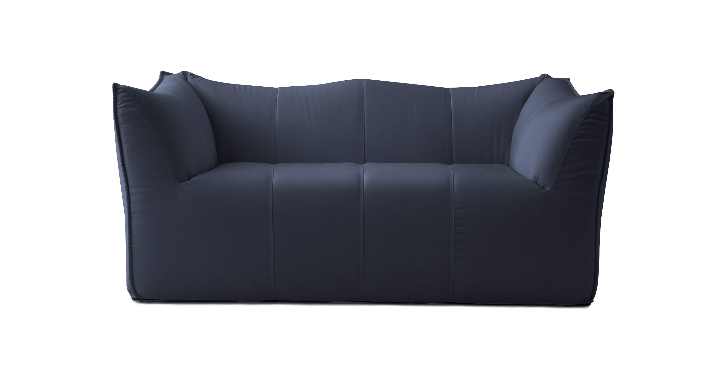 Mario Bellini Leandro Modern Sunbrella Outdoor Sofa - Sunbrella Canvas Navy