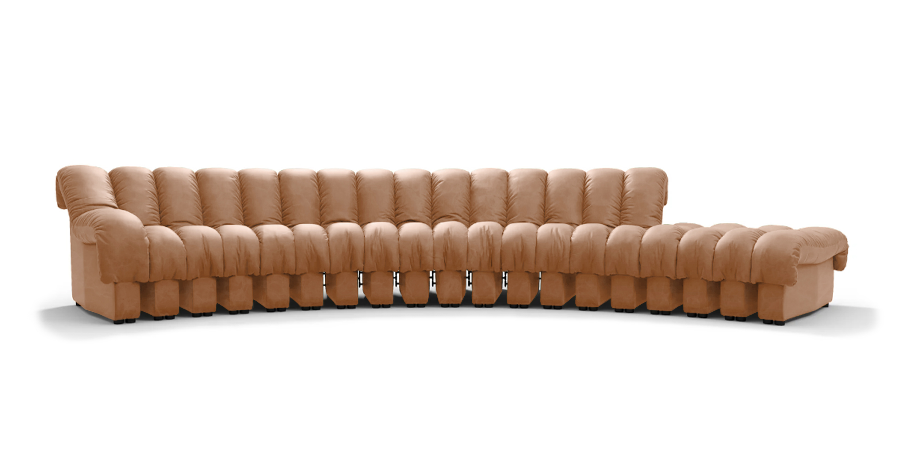 DS 600 Sofa - Configuration B -  Leather Antique Light Brown