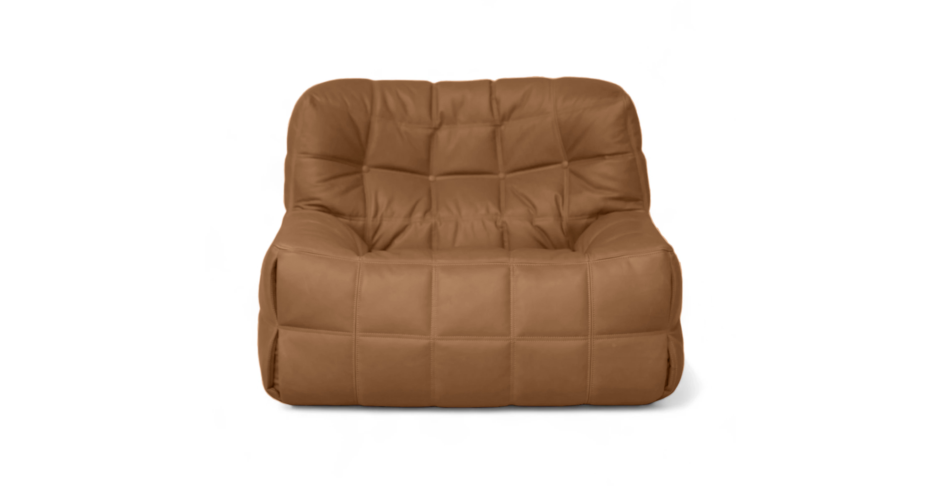 Michel Ducaroy Kashyma Modern Lounge Chair -  Leather Tan