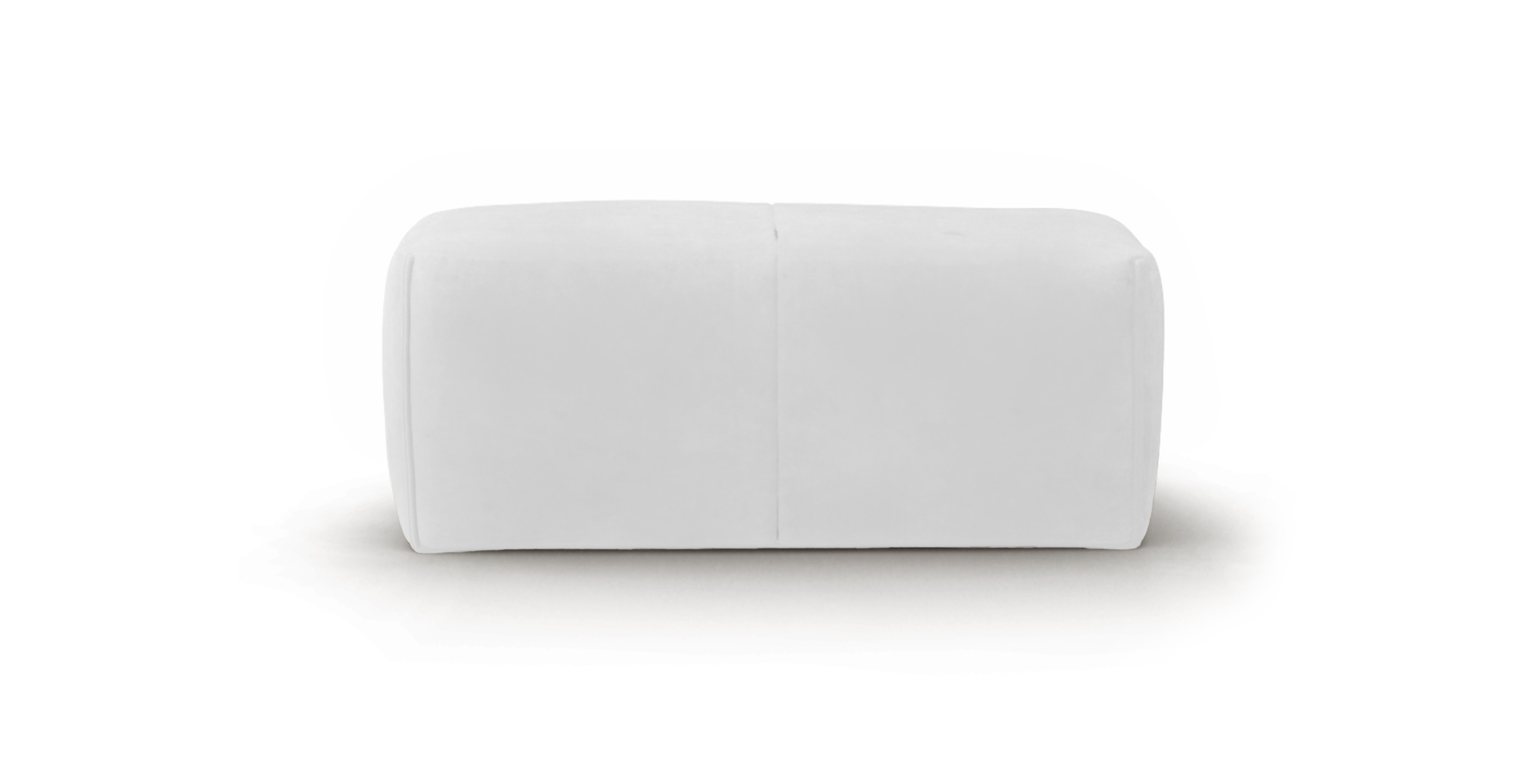 Mario Bellini Leandro Ottoman -  Leather Antique White
