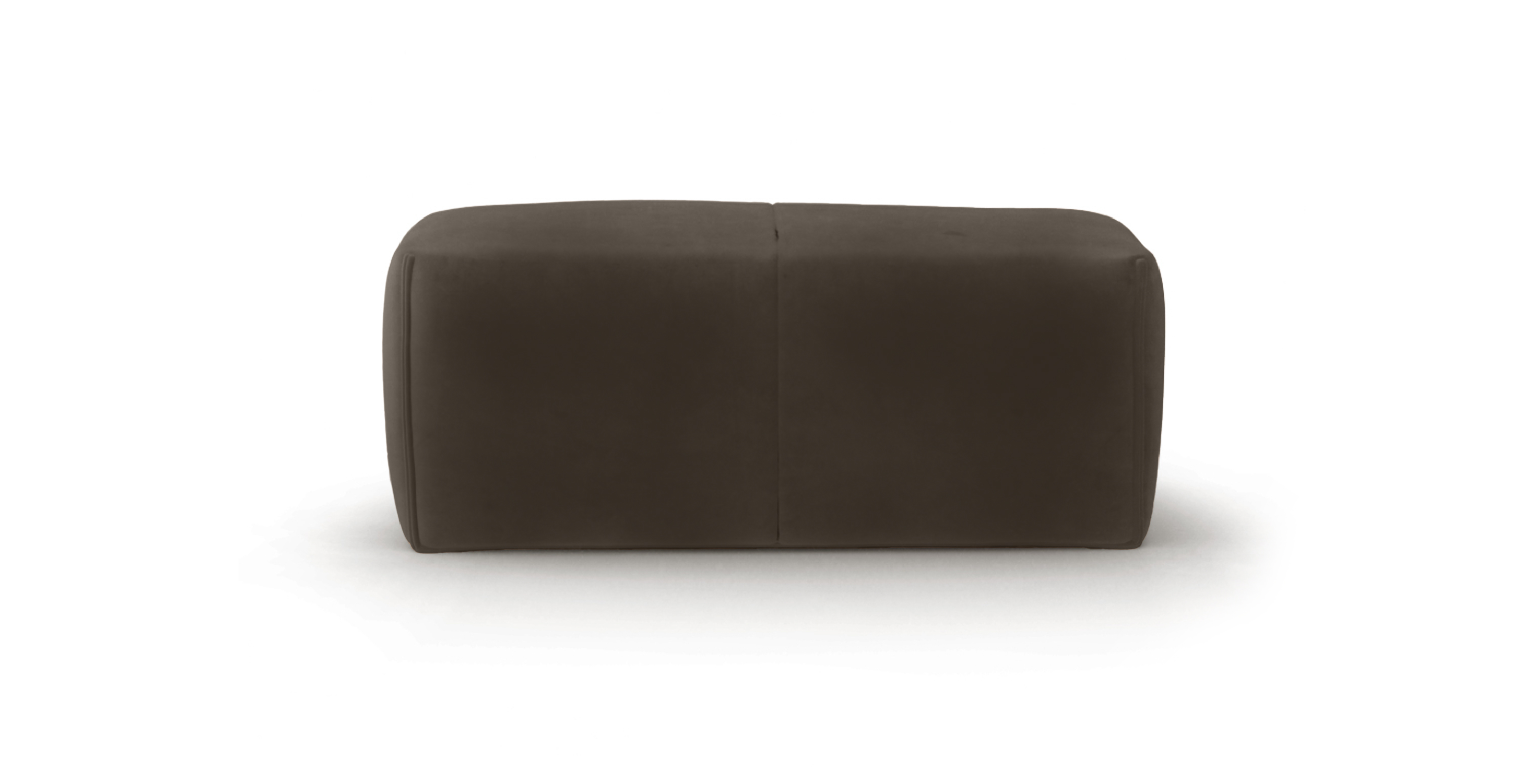 Mario Bellini Leandro Ottoman -  Leather Brown Italian